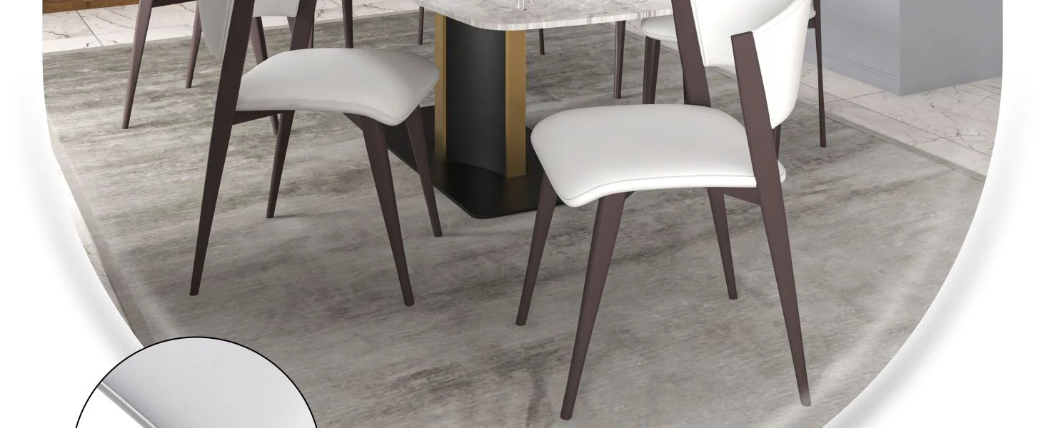 Aspen Collection Modern Dining Chair Set of 4 in Black