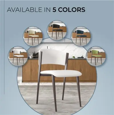 Aspen Collection Modern Dining Chair Set of 4 in Black