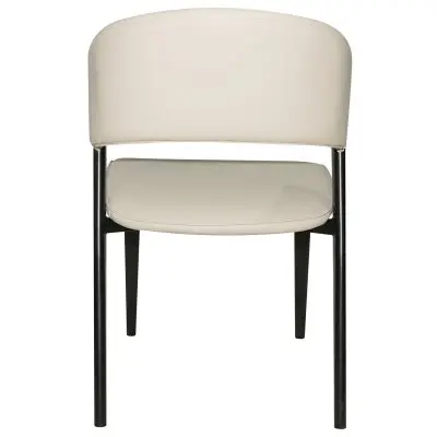 Aspen Collection Modern Dining Chair Black Frame in Light Grey Set of 4