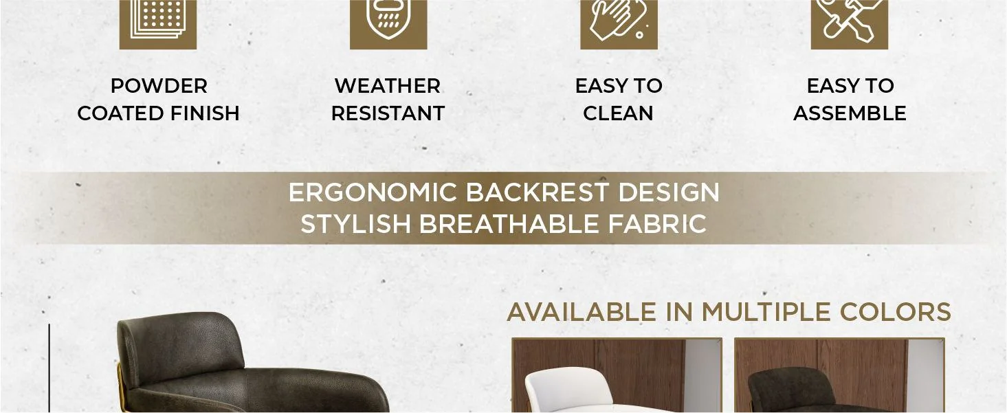 Axis Collection Modern Gold Dining Chair in Charcoal