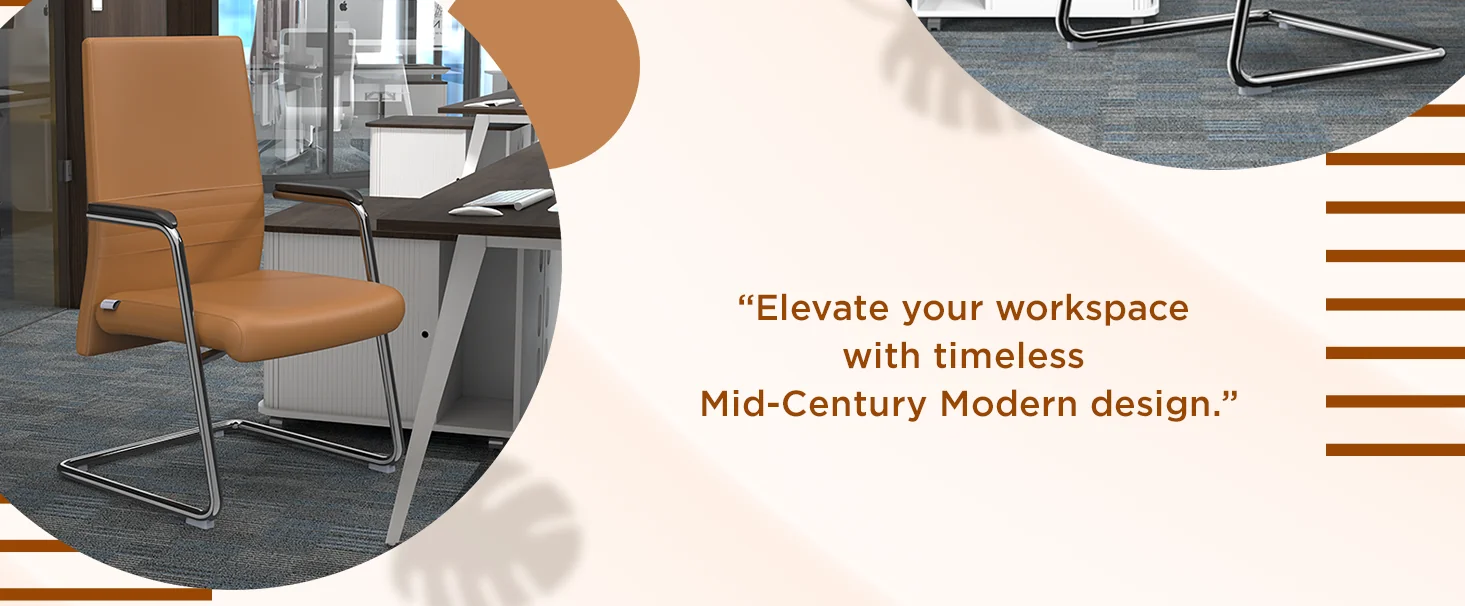 Aleen Series Guest Office Chair In Acorn Brown Leather