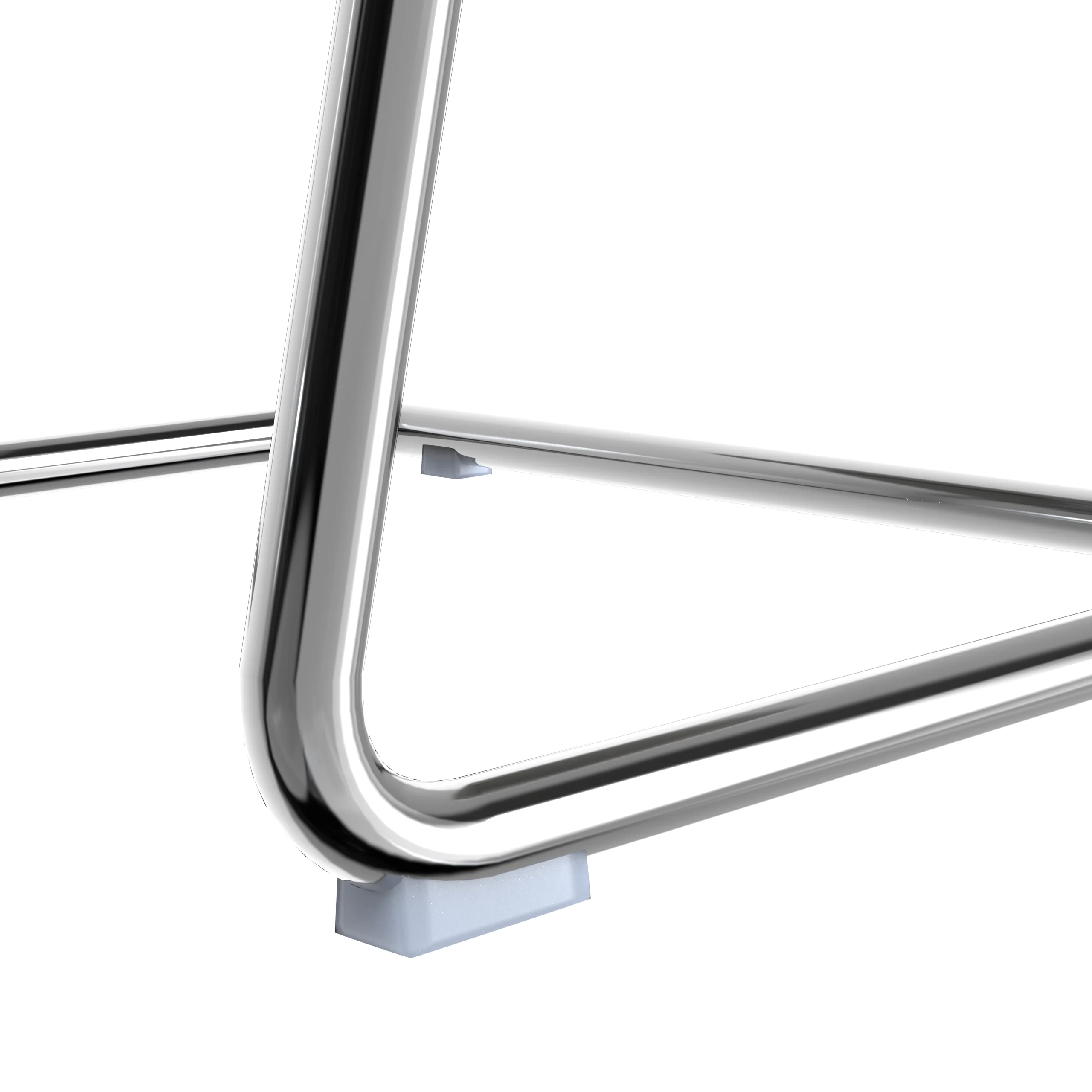 Aleen Series Guest Office Chair In White Leather