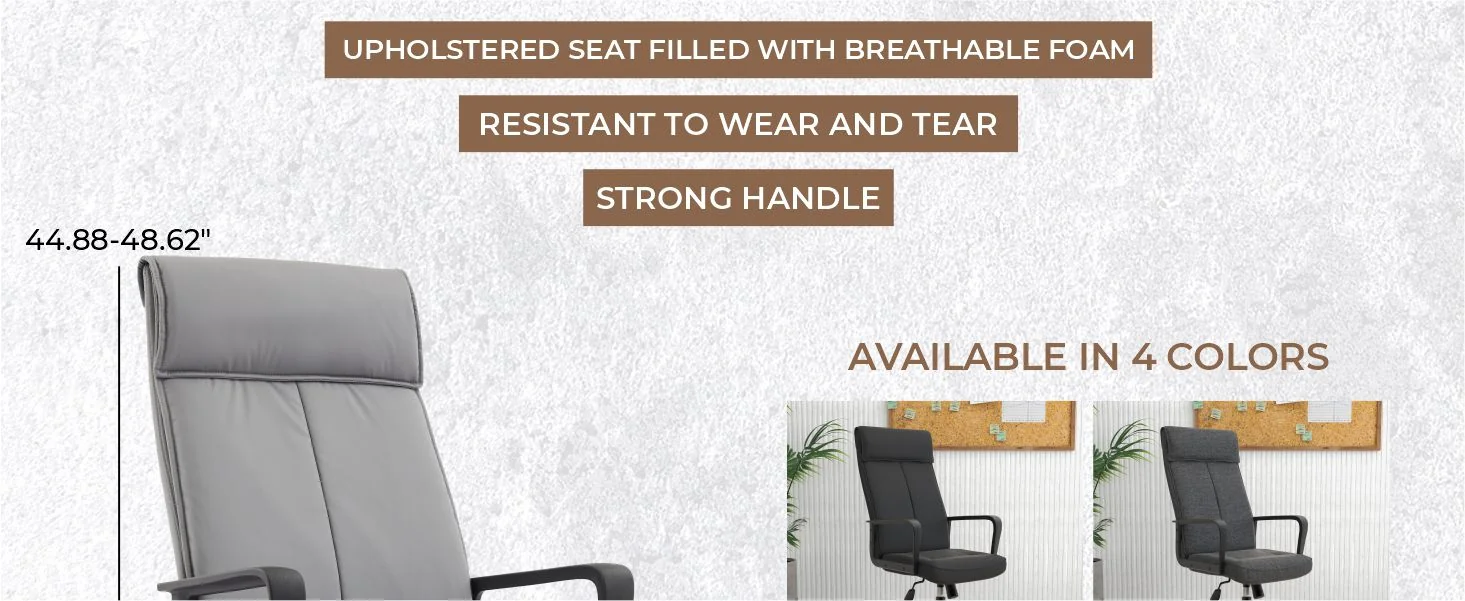 Aiaria Collection Modern Office Chair In Grey