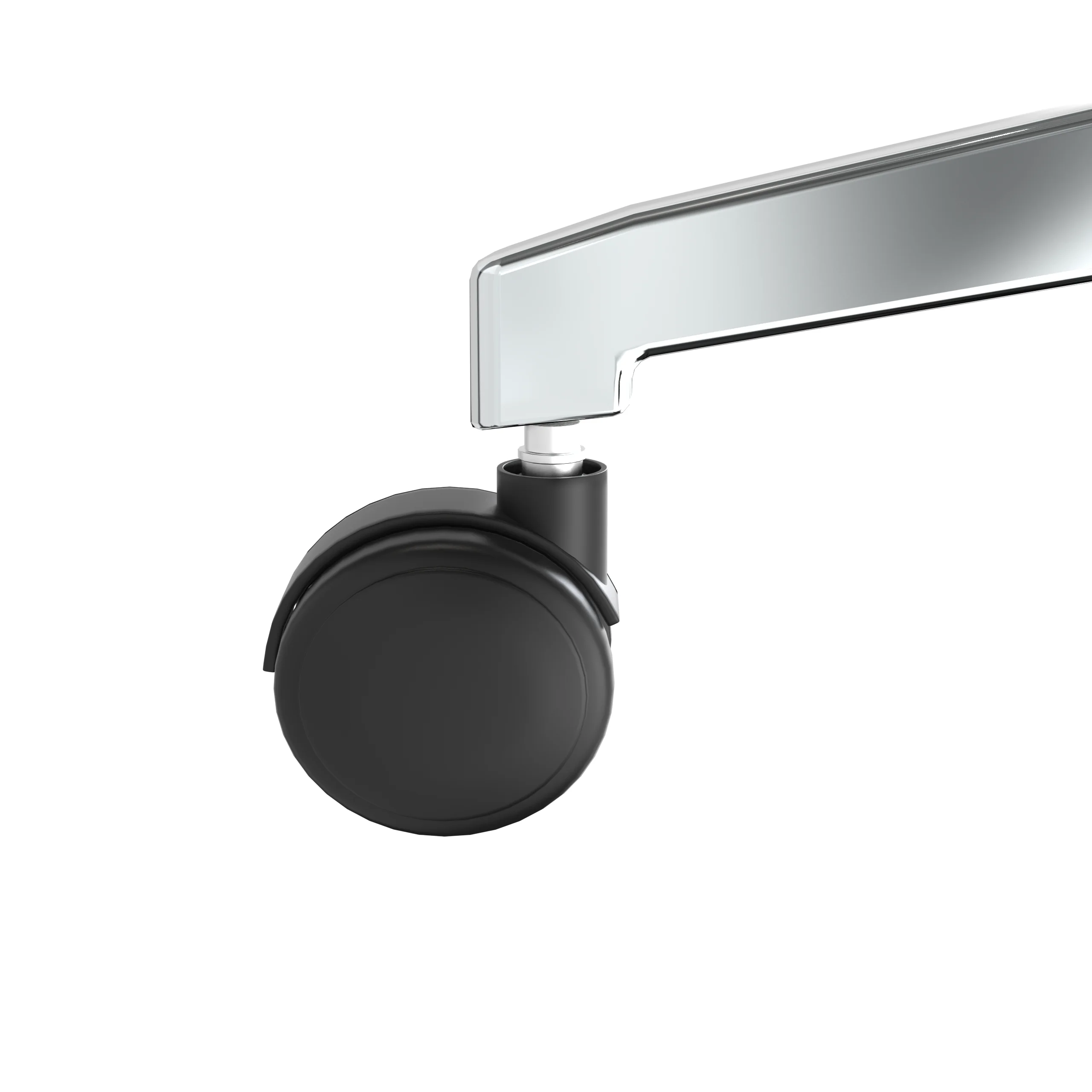 Aleen High-Back Office Chair in Upholstered Leather and Iron Frame with Swivel and Tilt in White