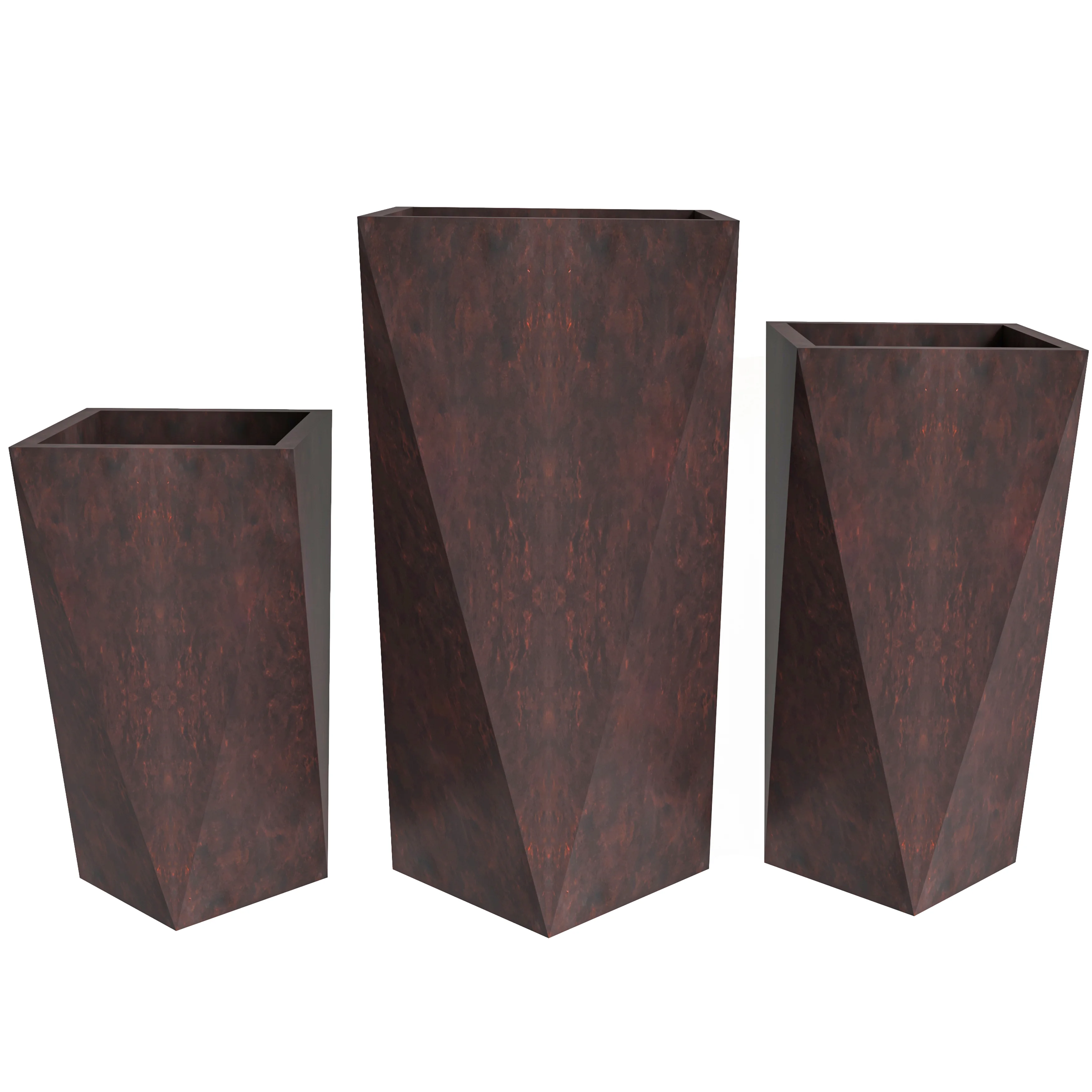 Aloe Series Planter set in Brown