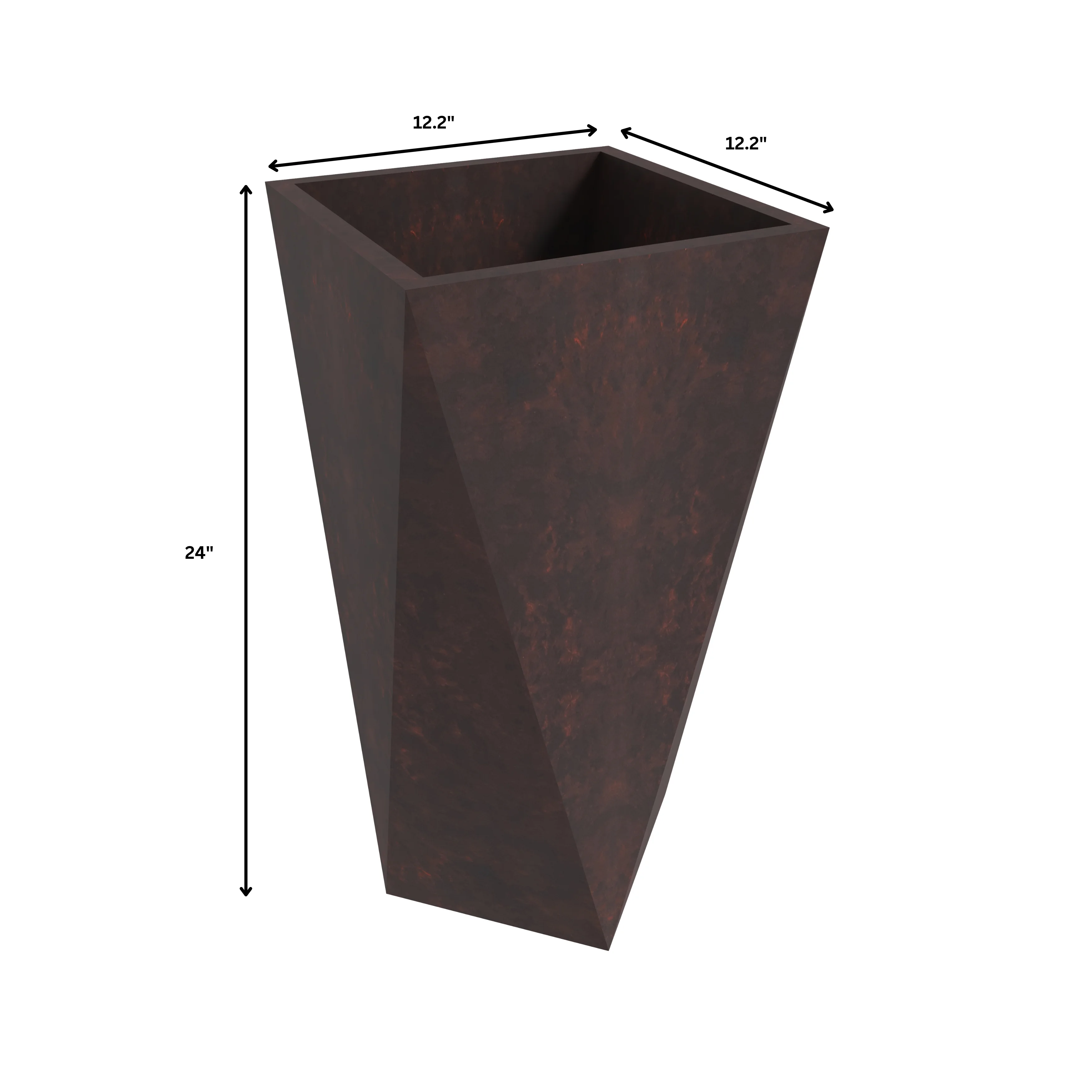 Aloe Series Planter set in Brown