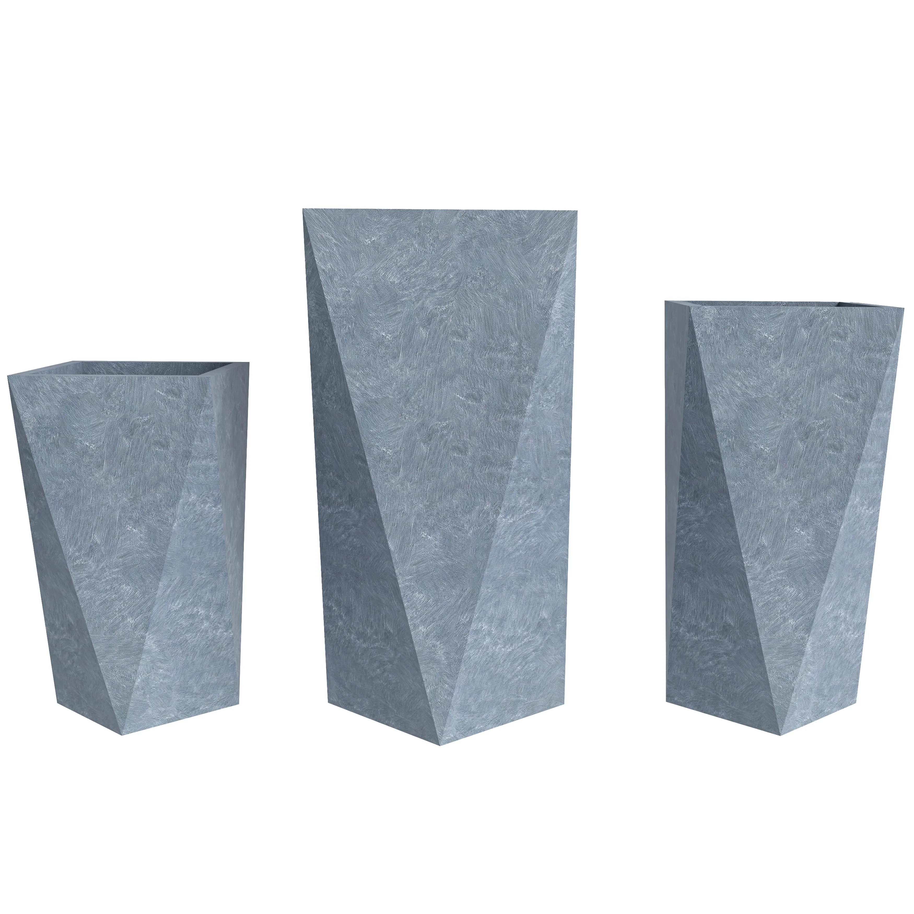 Aloe Series Planter set in Grey