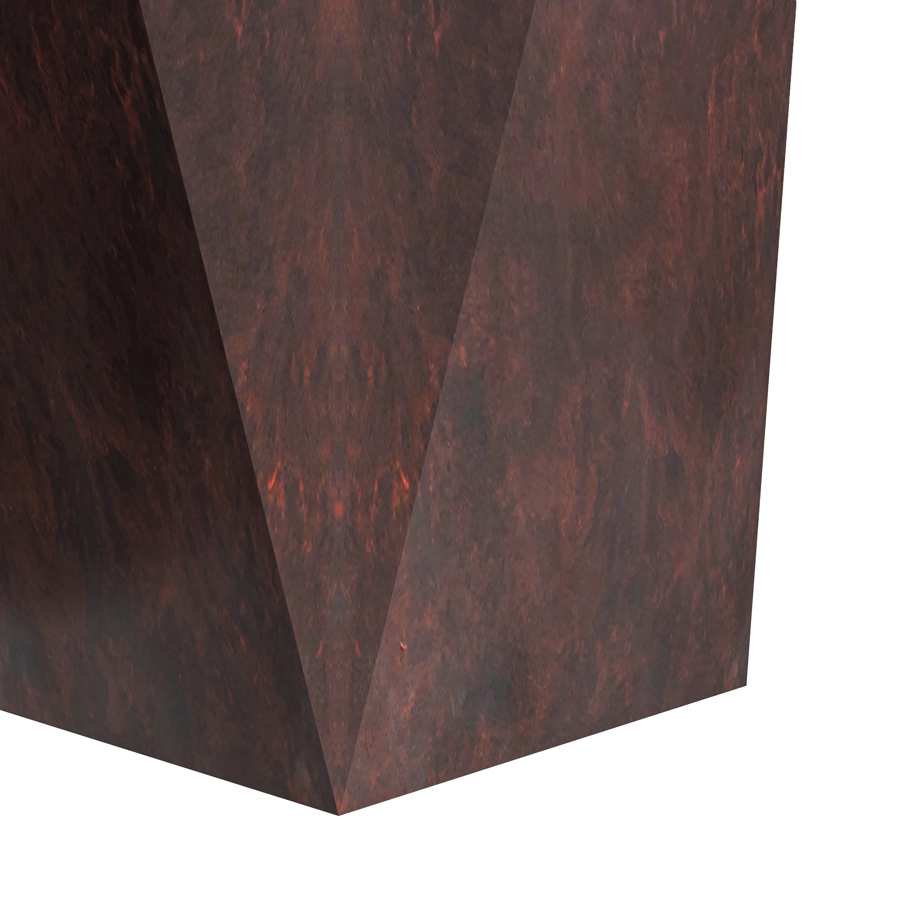 Aloe Series PolyStone Planter in Brown, 13.8 x 13.8, 28.7 High