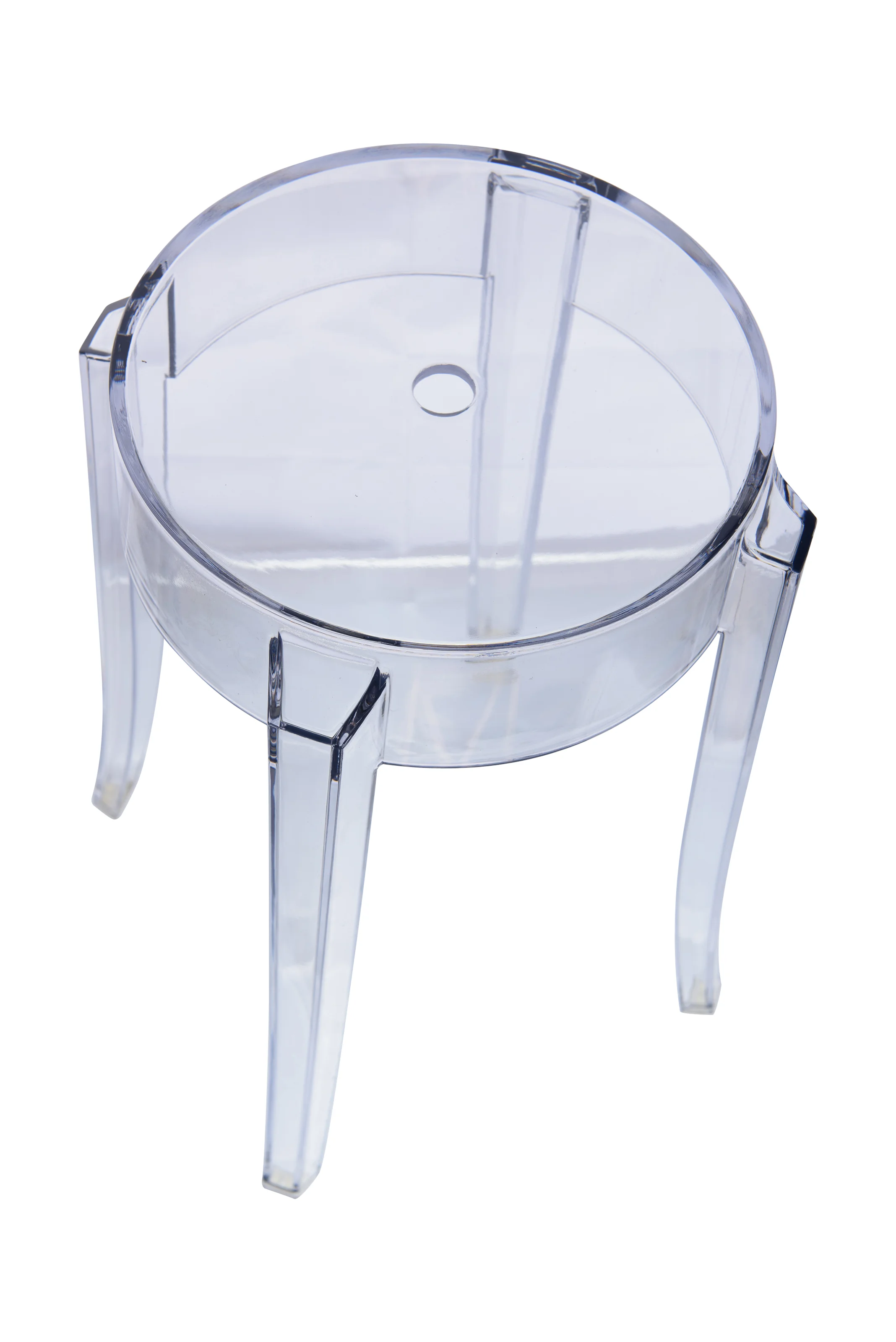 Averill Modern Plastic Dining Stool with Sturdy Seat and Legs for Kitchen and Dining Room