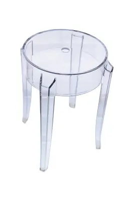 Averill Modern Plastic Dining Stool with Sturdy Seat and Legs for Kitchen and Dining Room