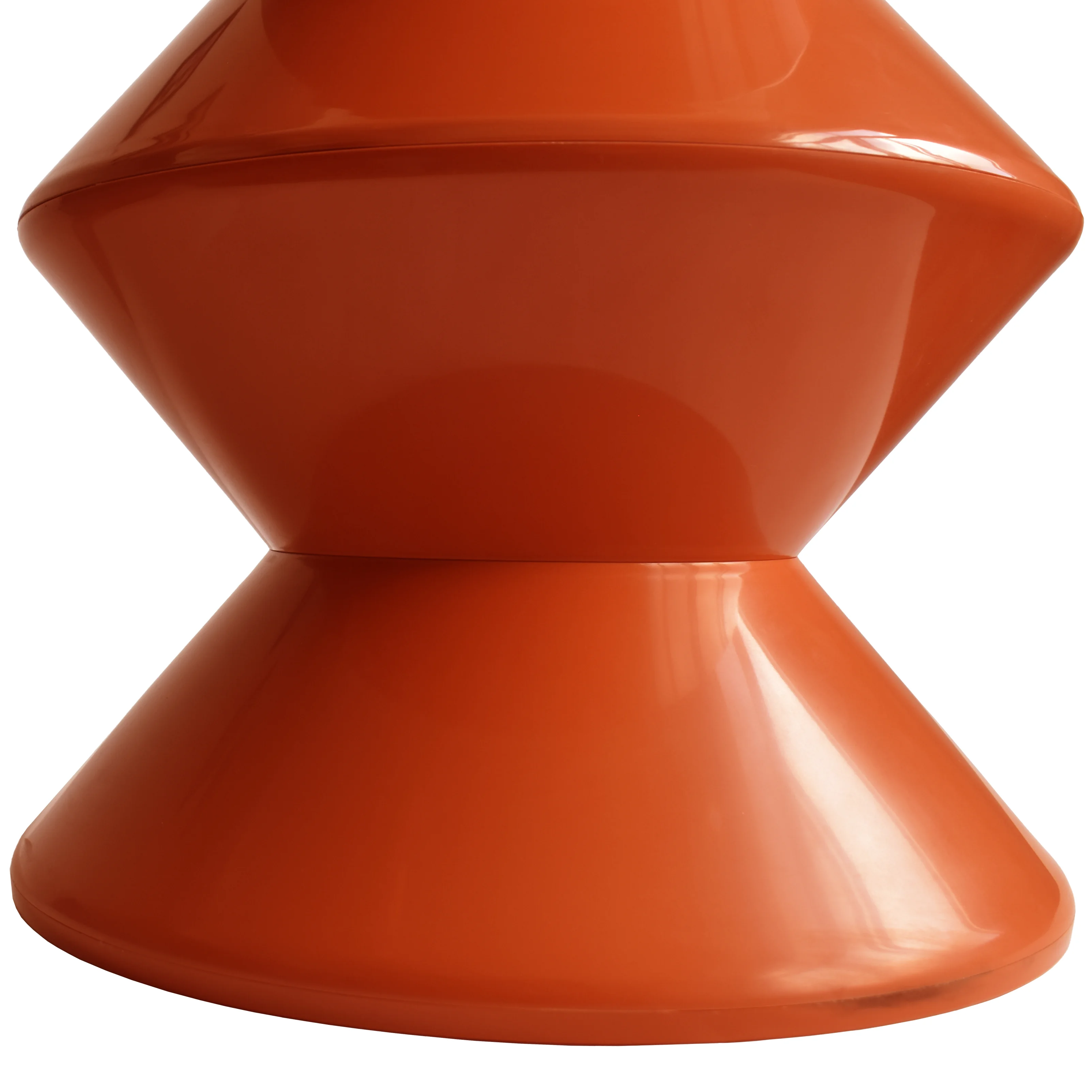 Aura Modern Plastic Side End Table, Indoor/Outdoor Use, Brown