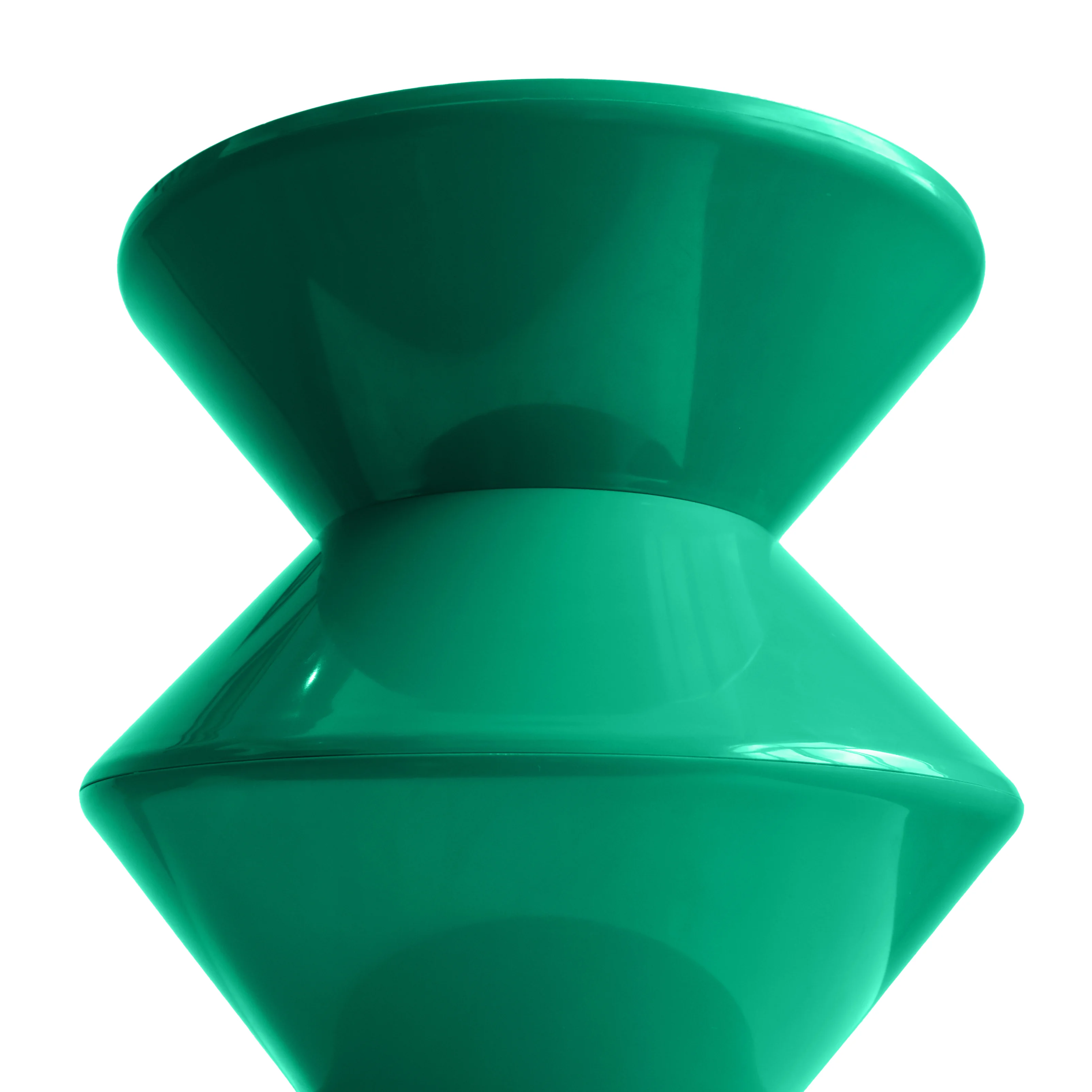 Aura Modern Plastic Side End Table, Indoor/Outdoor Use, Green