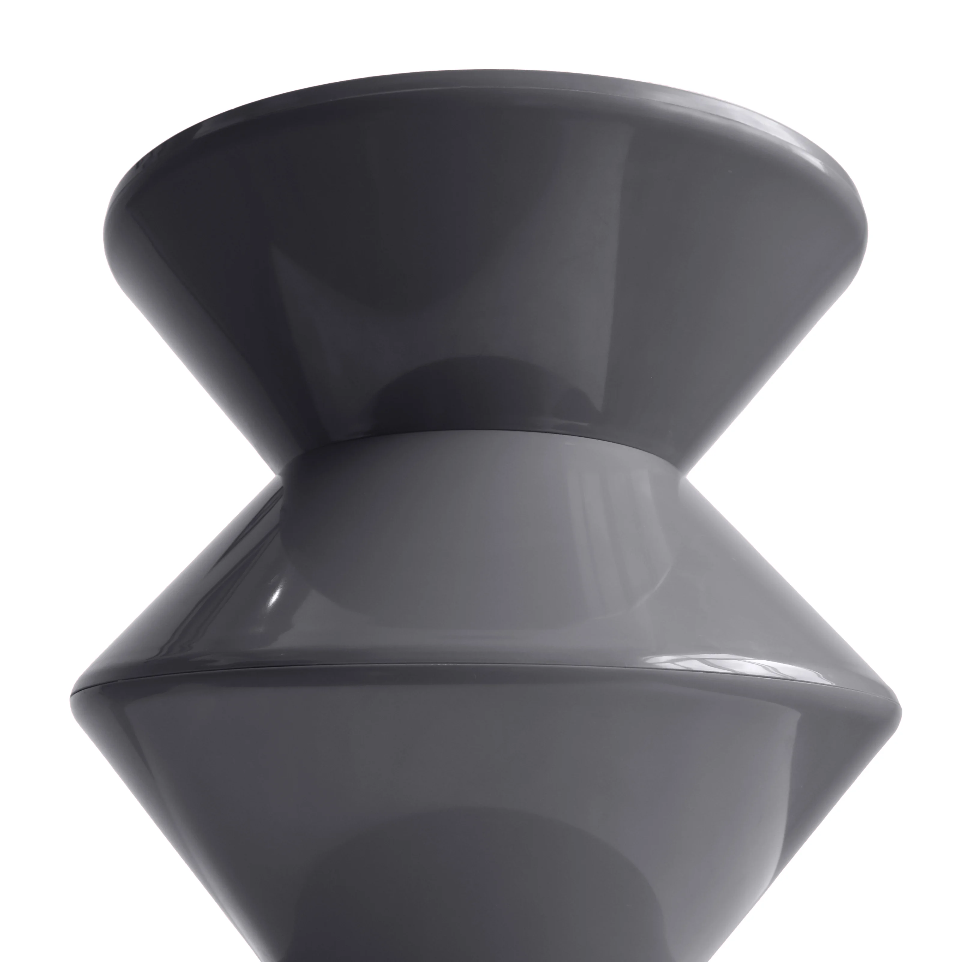 Aura Modern Plastic Side End Table, Indoor/Outdoor Use, Grey