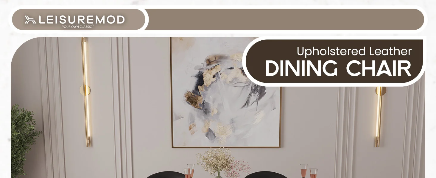 Modern Wooden Dining Chair, Walnut Color Frame in Black, Brivo Collection By LeisrueMod