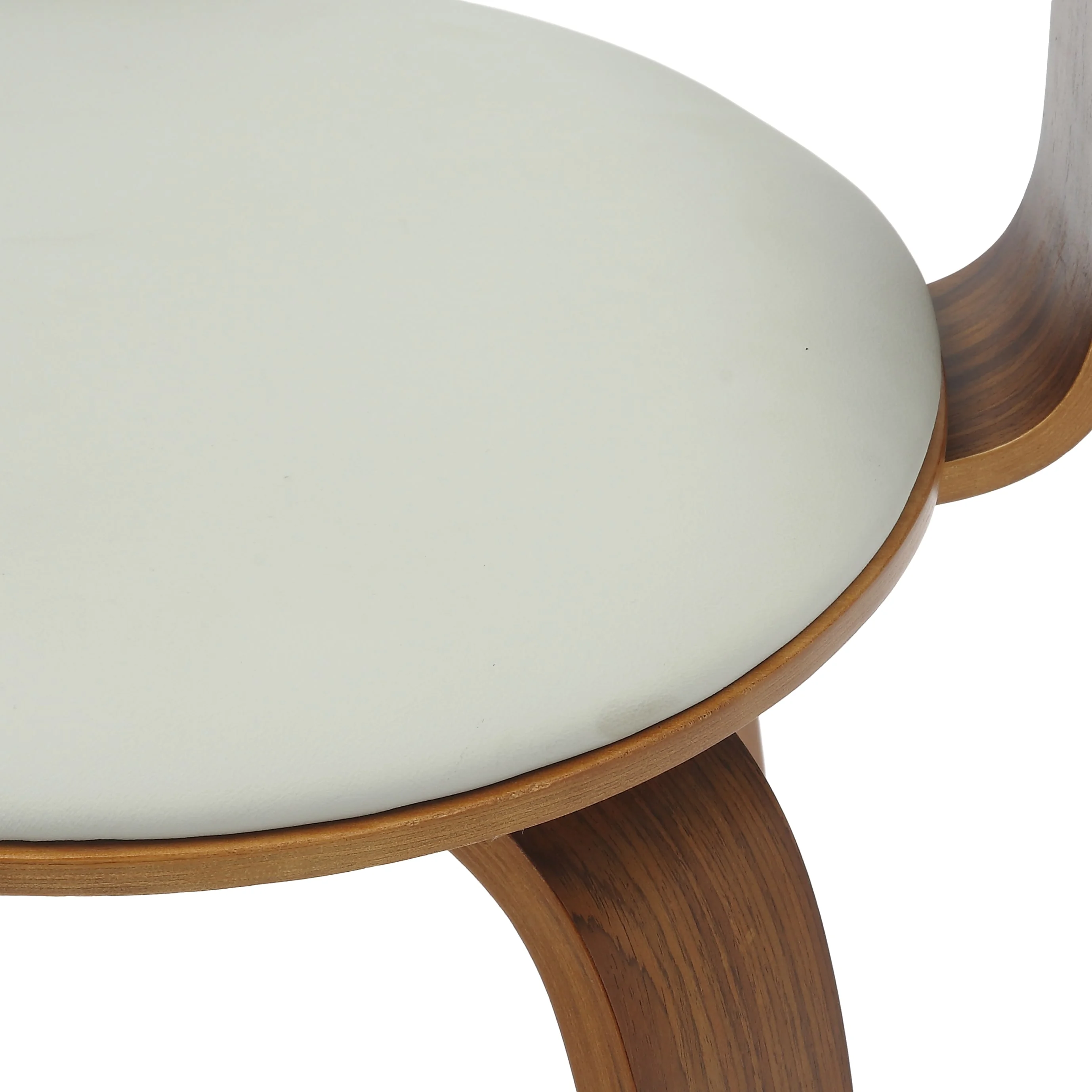 Modern Wooden Dining Chair, Walnut Color Frame in Grey, Brivo Collection By LeisrueMod