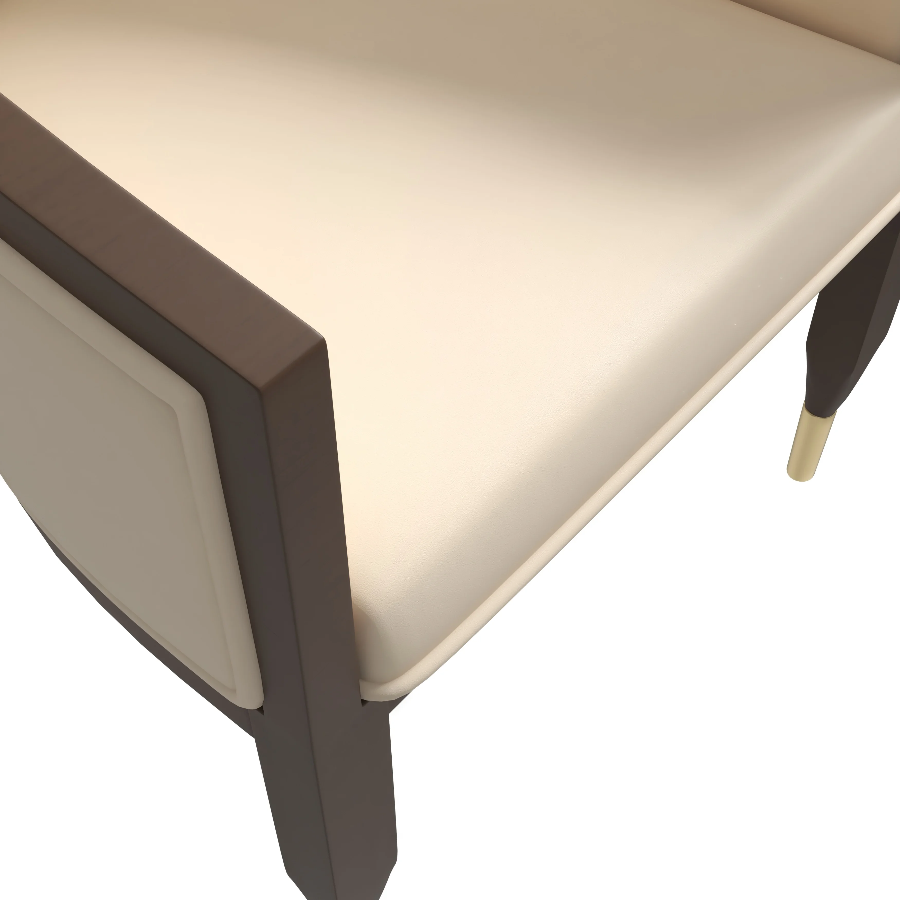 Belle Series Modern Dining Chair in Cream