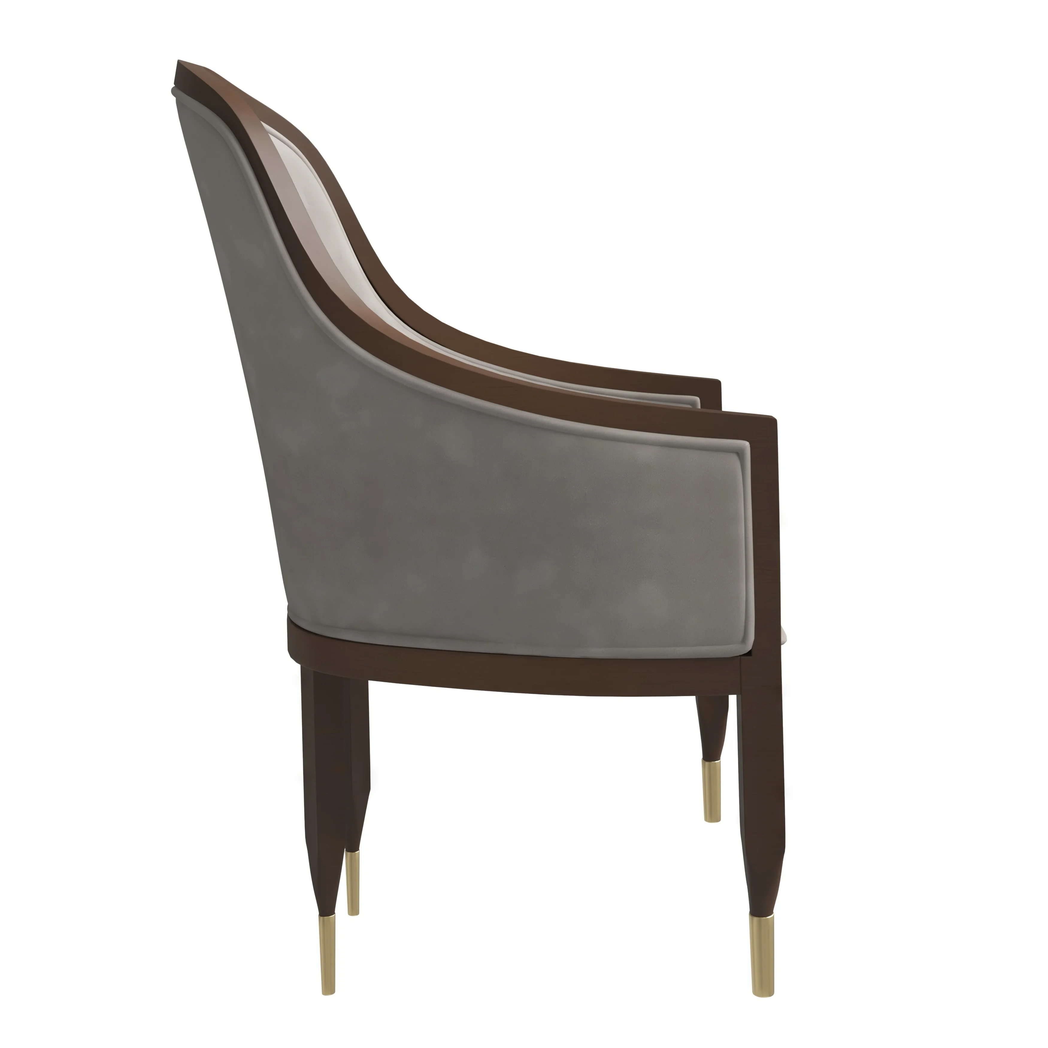 Belle Series Modern Dining Chair in Grey