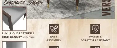 Belle Series Modern Dining Chair in Light Grey