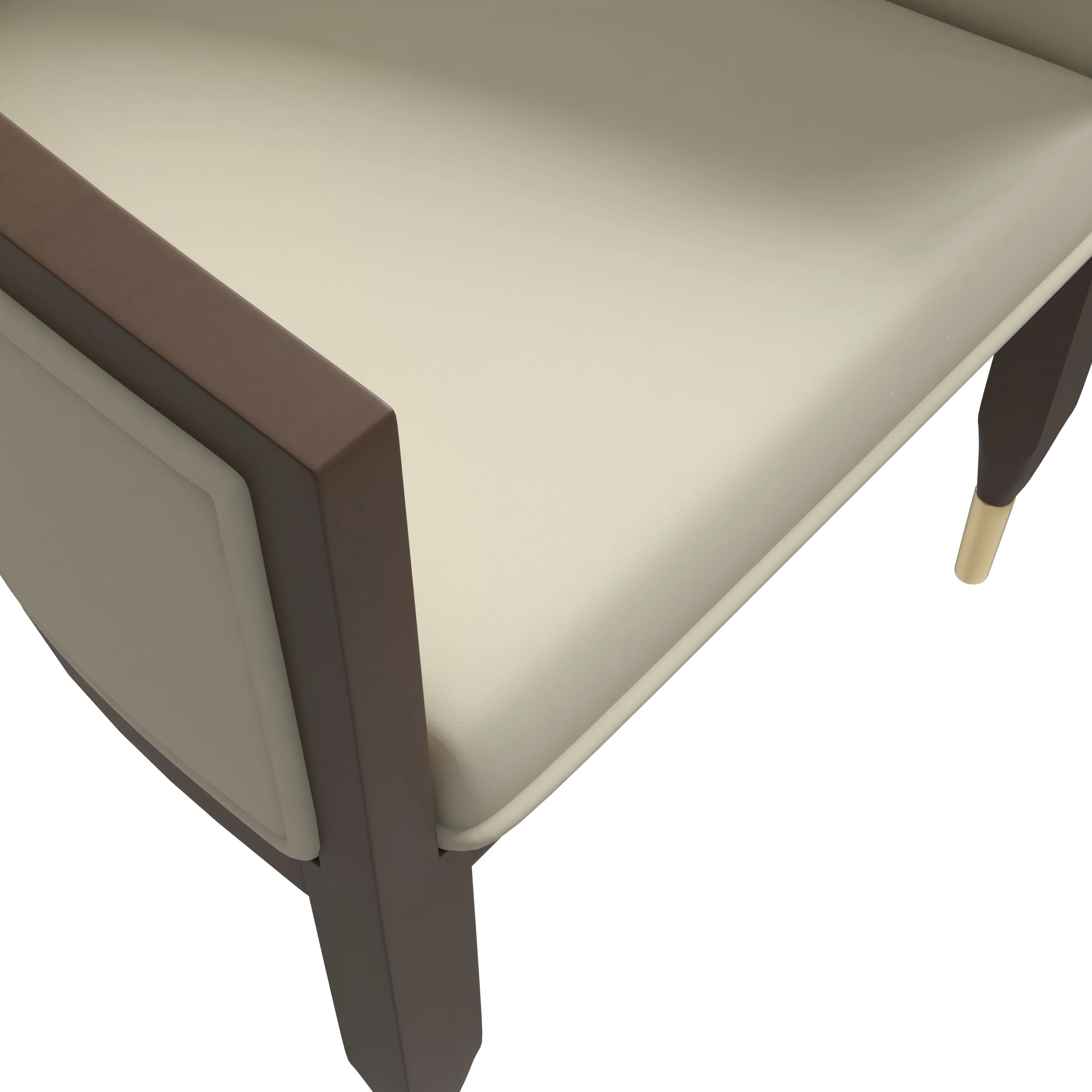 Belle Series Modern Dining Chair in Light Toupe