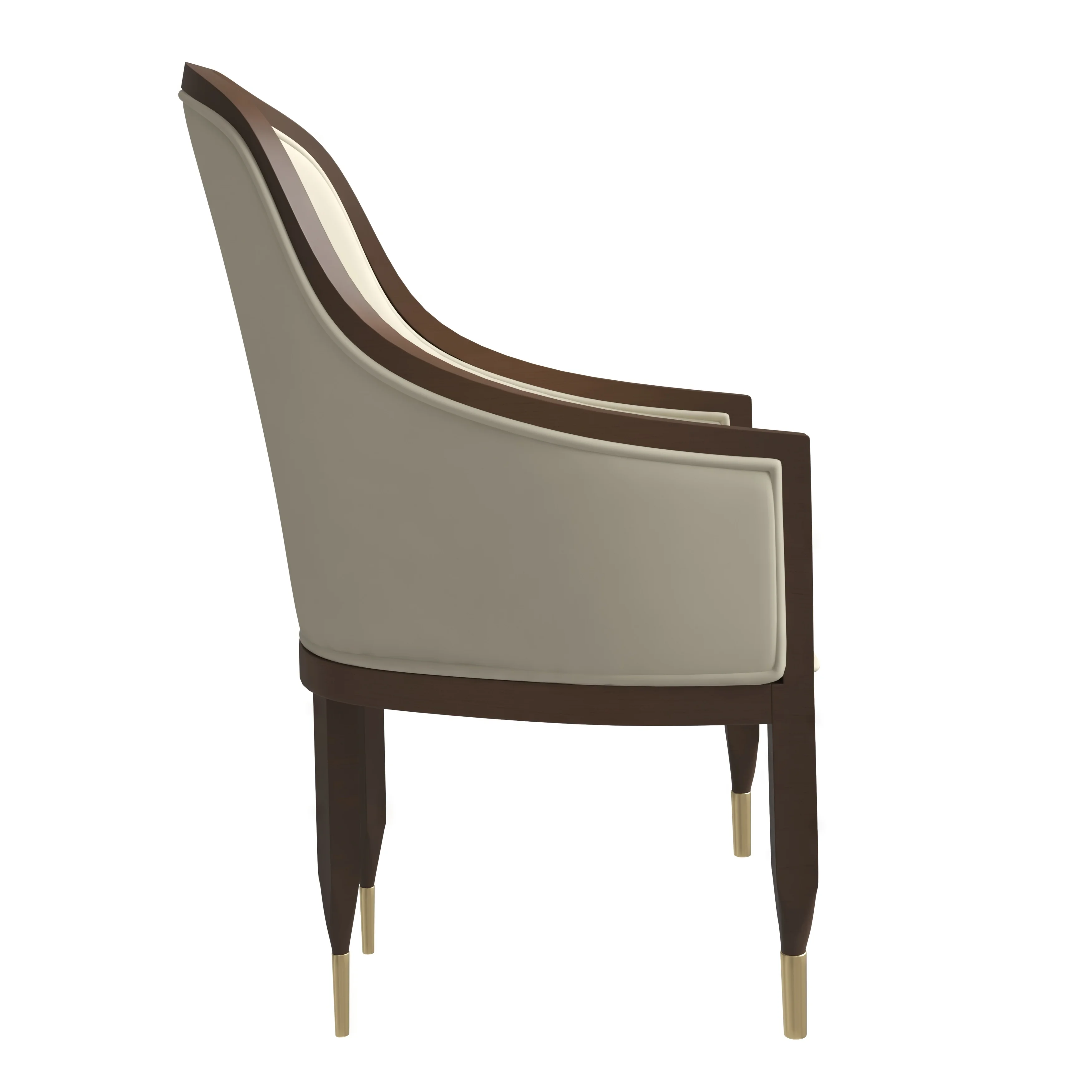 Belle Series Modern Dining Chair in Light Toupe