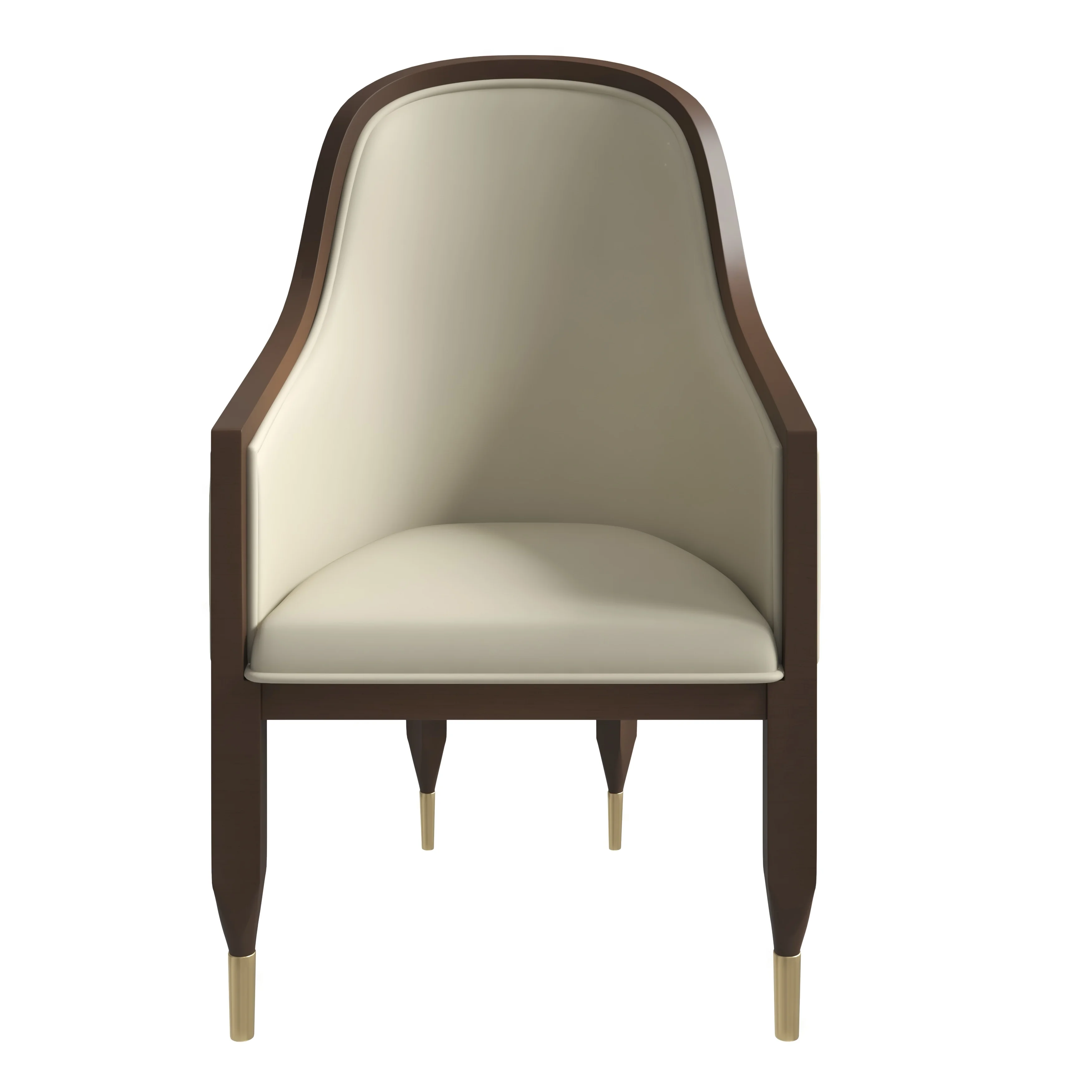 Belle Series Modern Dining Chair in Light Toupe