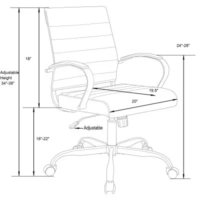 Benmar Leather Office Chair