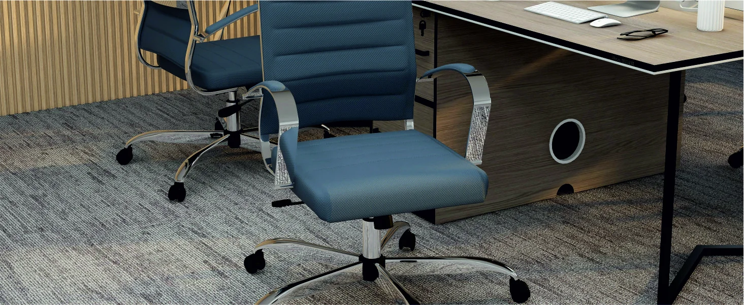 Benmar Home Mesh Office Chair in Grey