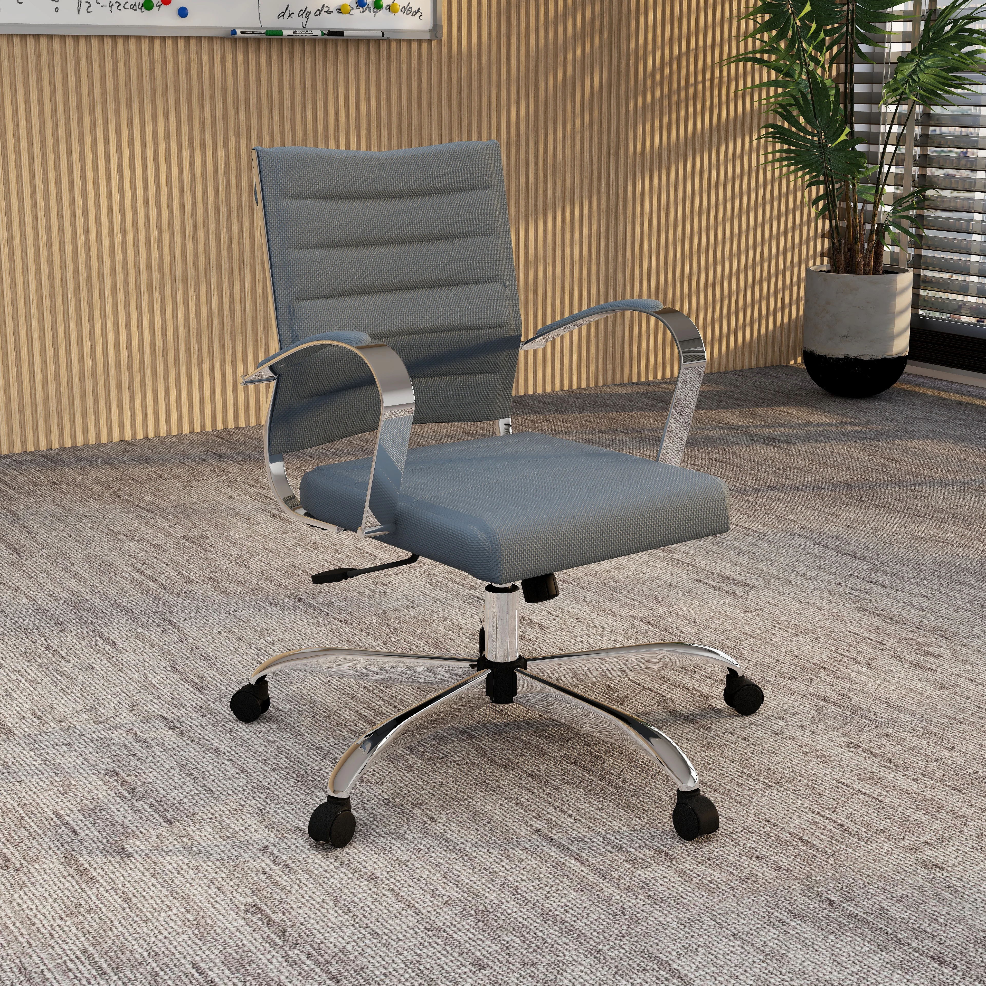 Benmar Home Mesh Office Chair in Grey