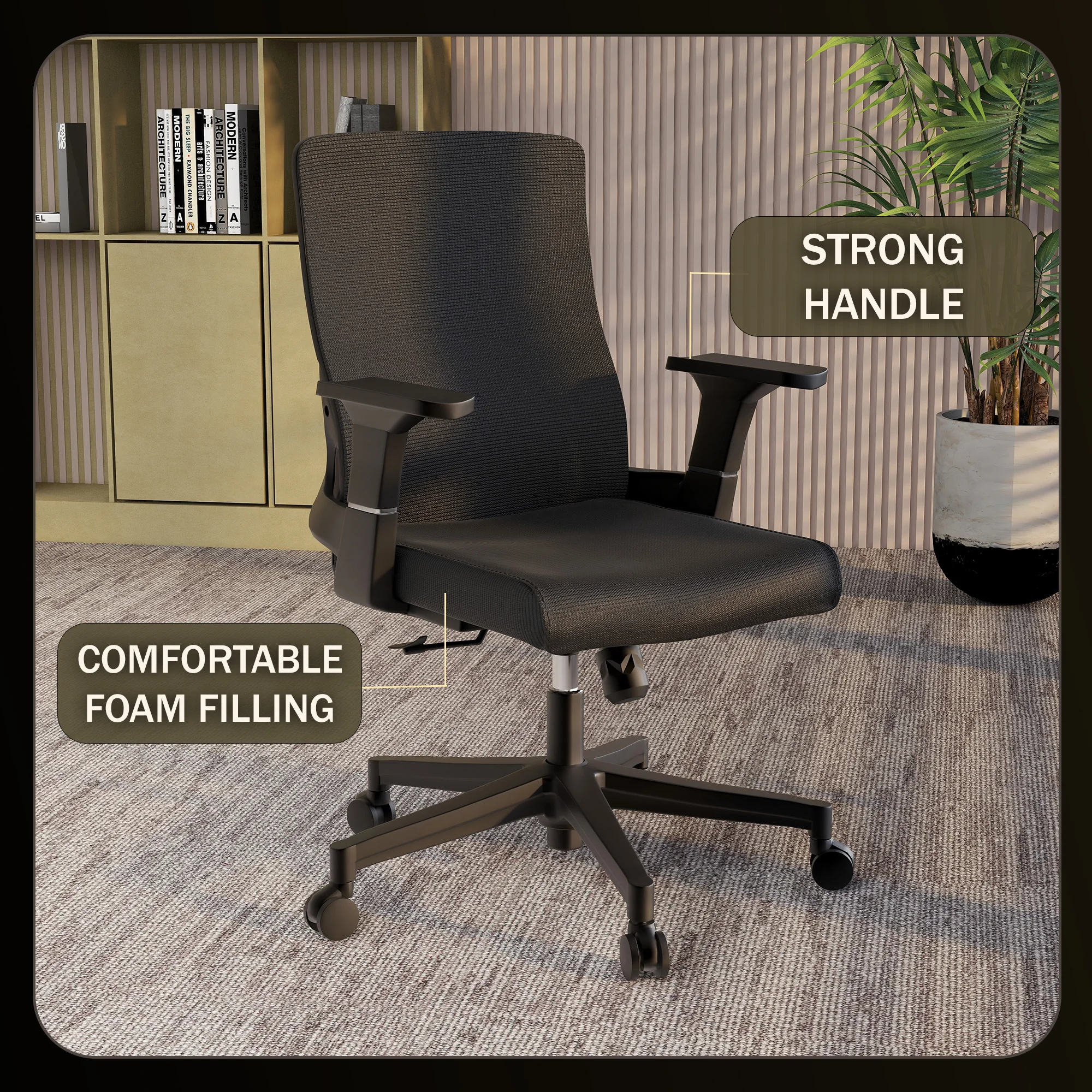 Office Brio Series Office Task Chair In Black