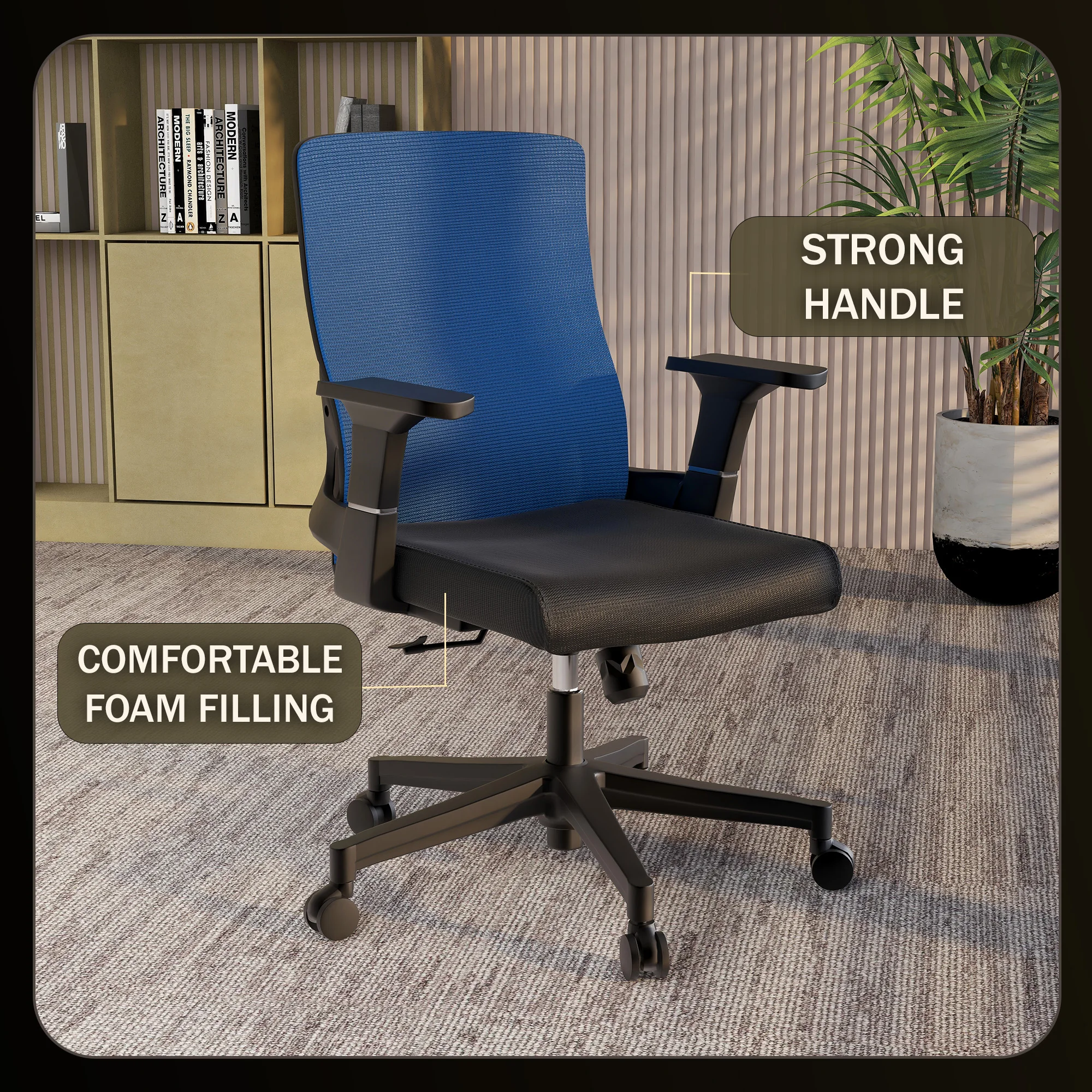 Office Brio Series Office Task Chair In Blue