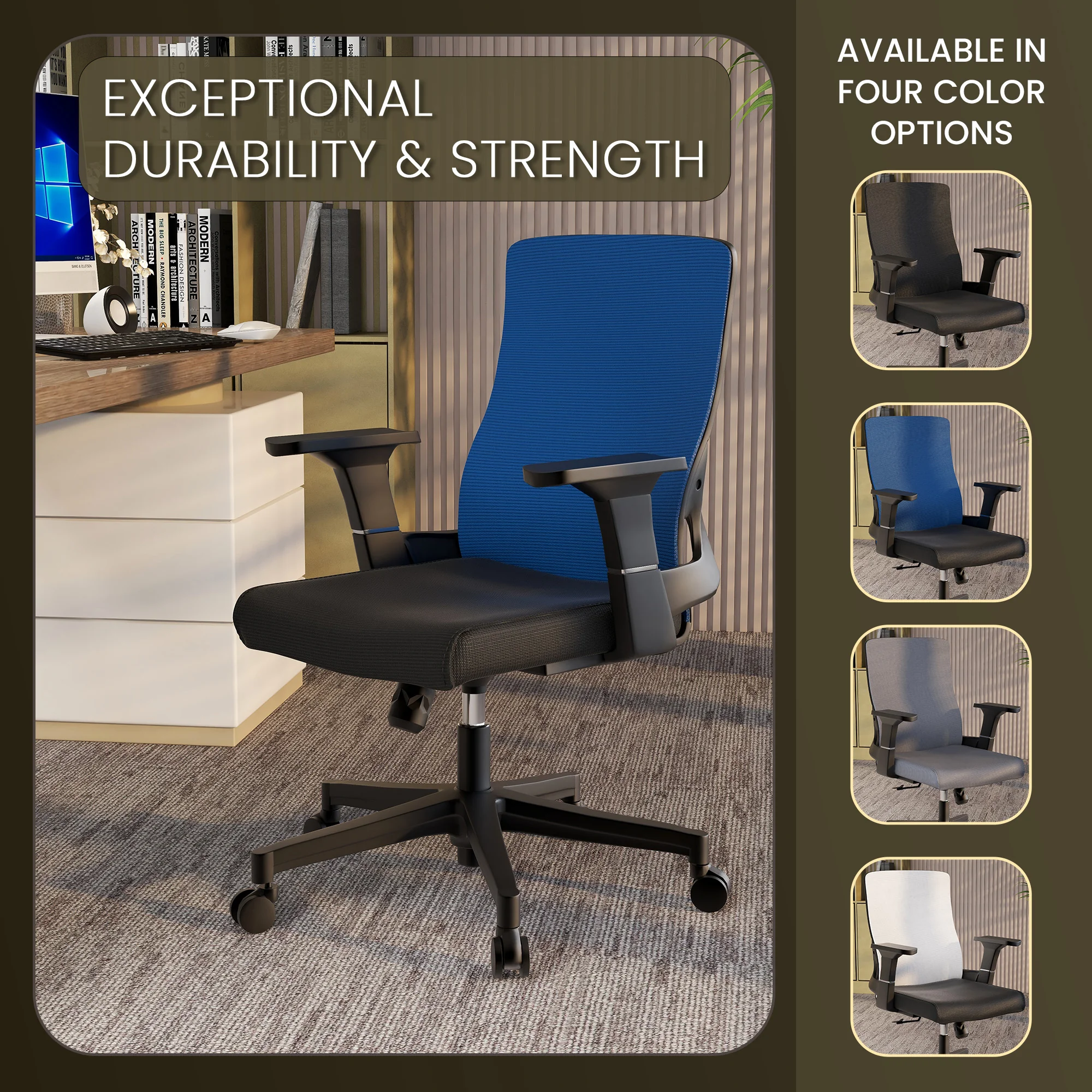 Office Brio Series Office Task Chair In Blue