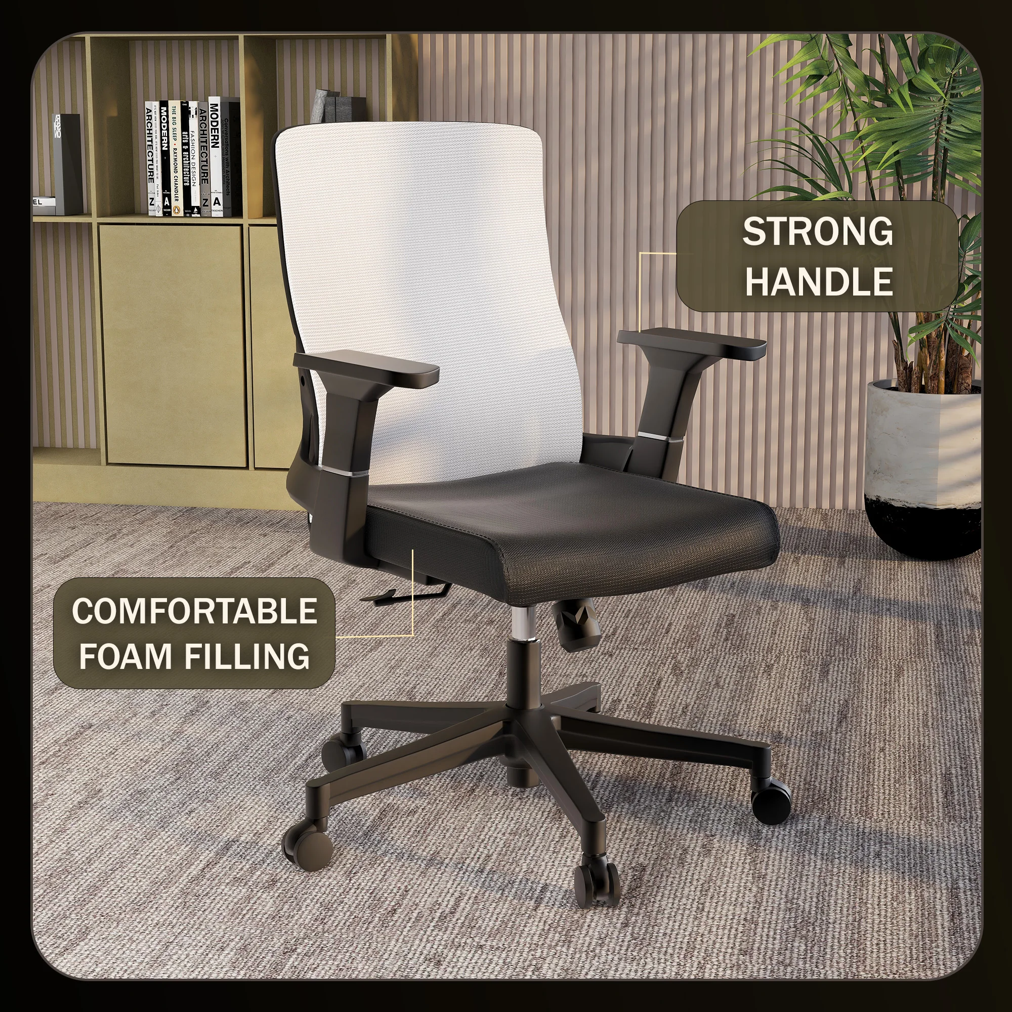 Office Brio Series Office Task Chair In White