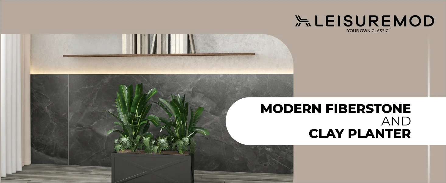 Bonsai Series Rectangle Poly Stone Planter in Black 14.6 x 13 30 Long