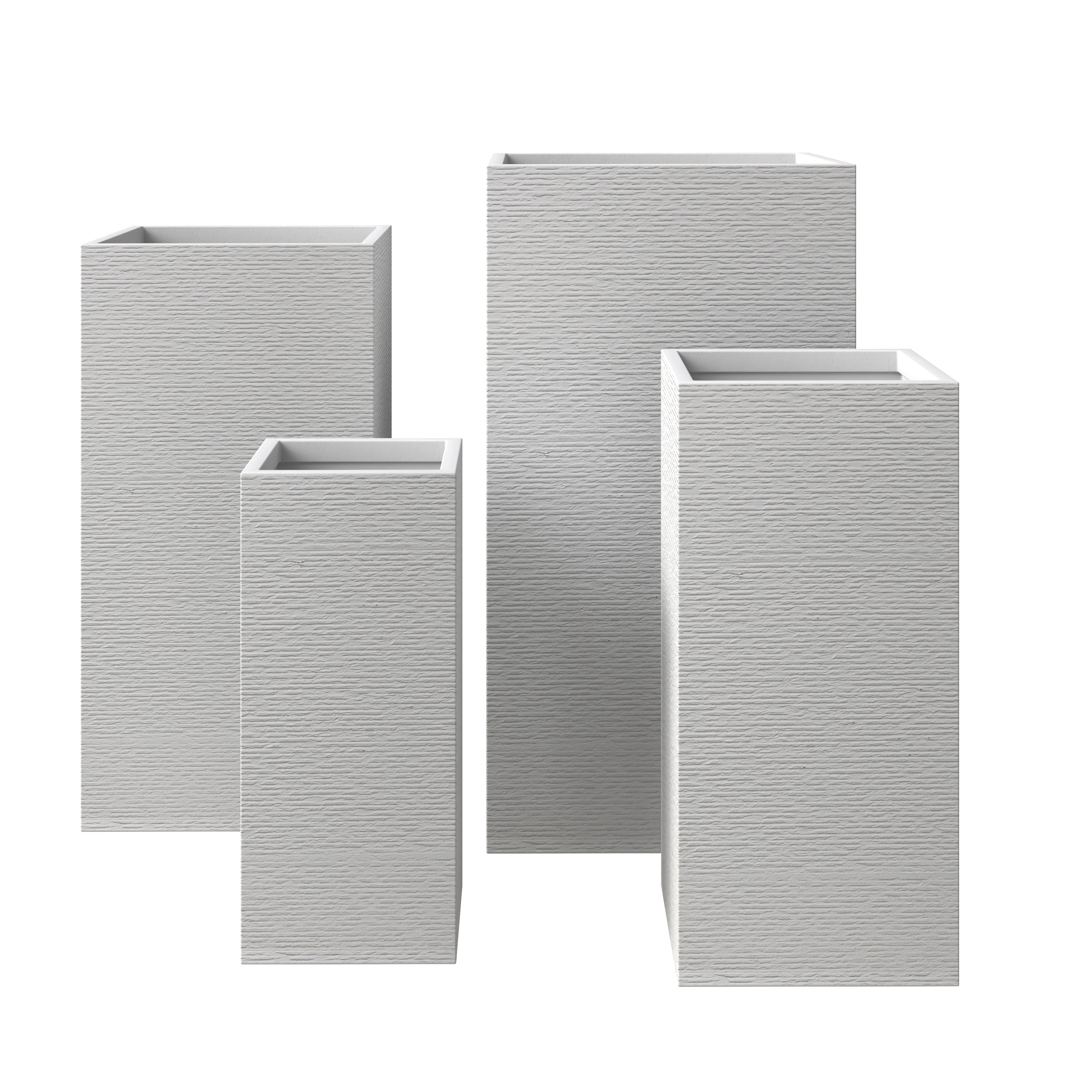 Basalt Planter Set White