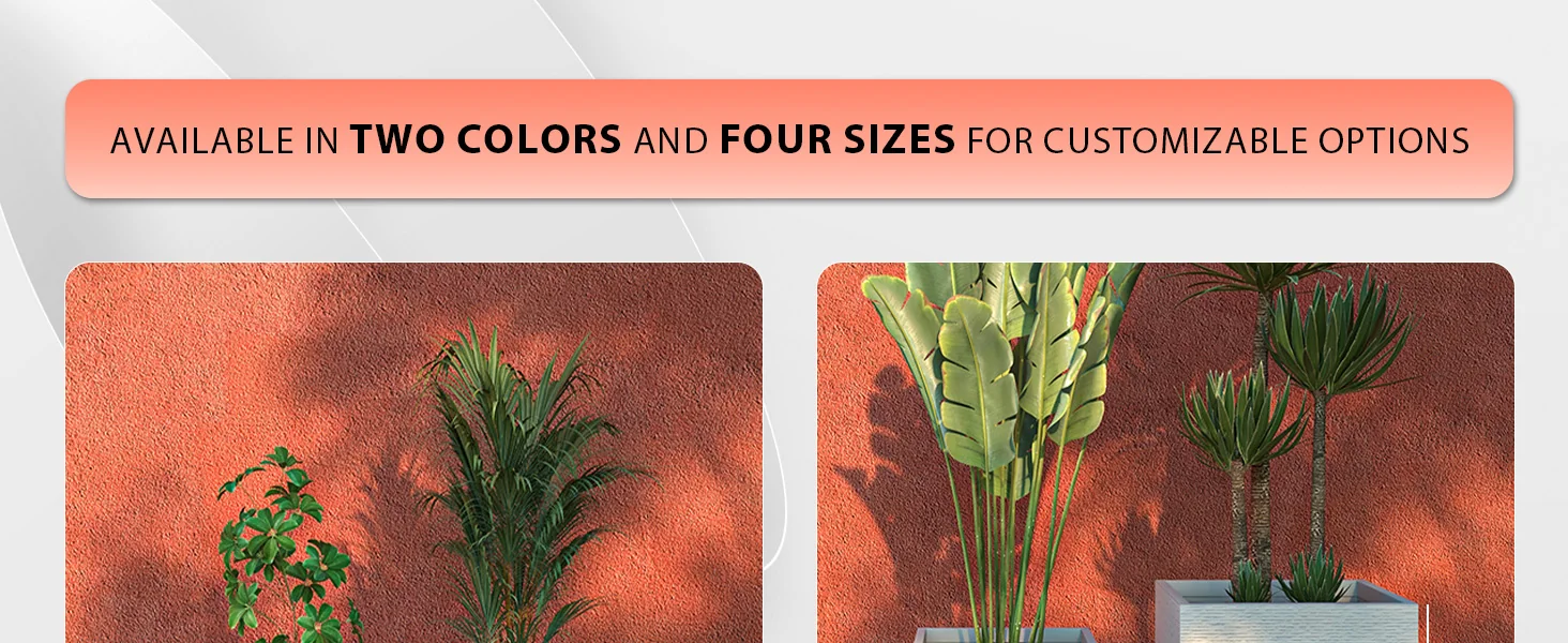 Basalt Planter Set White