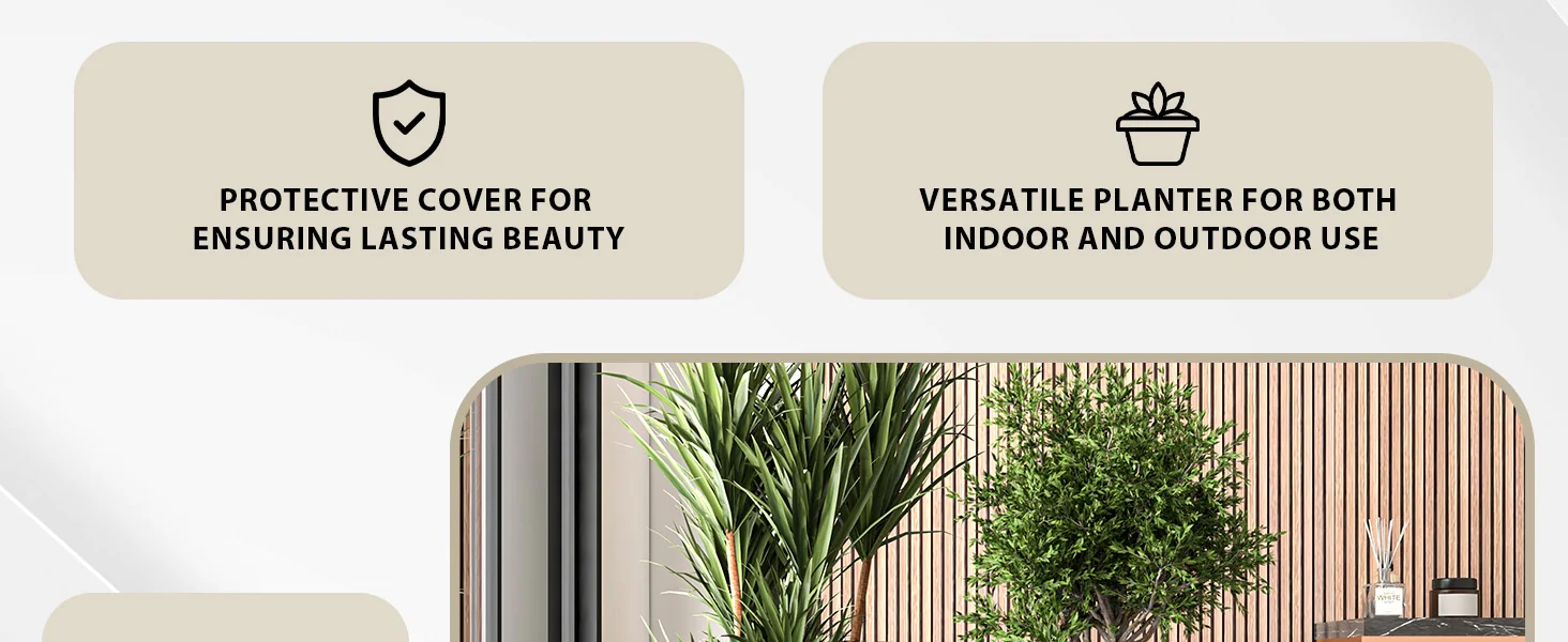 Blossom Series Poly Stone Planter in Dark Grey 9 Dia, 8.3 High