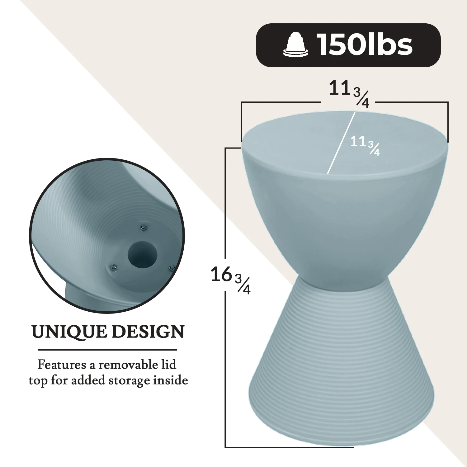 Modern Round  Boyd Side Table