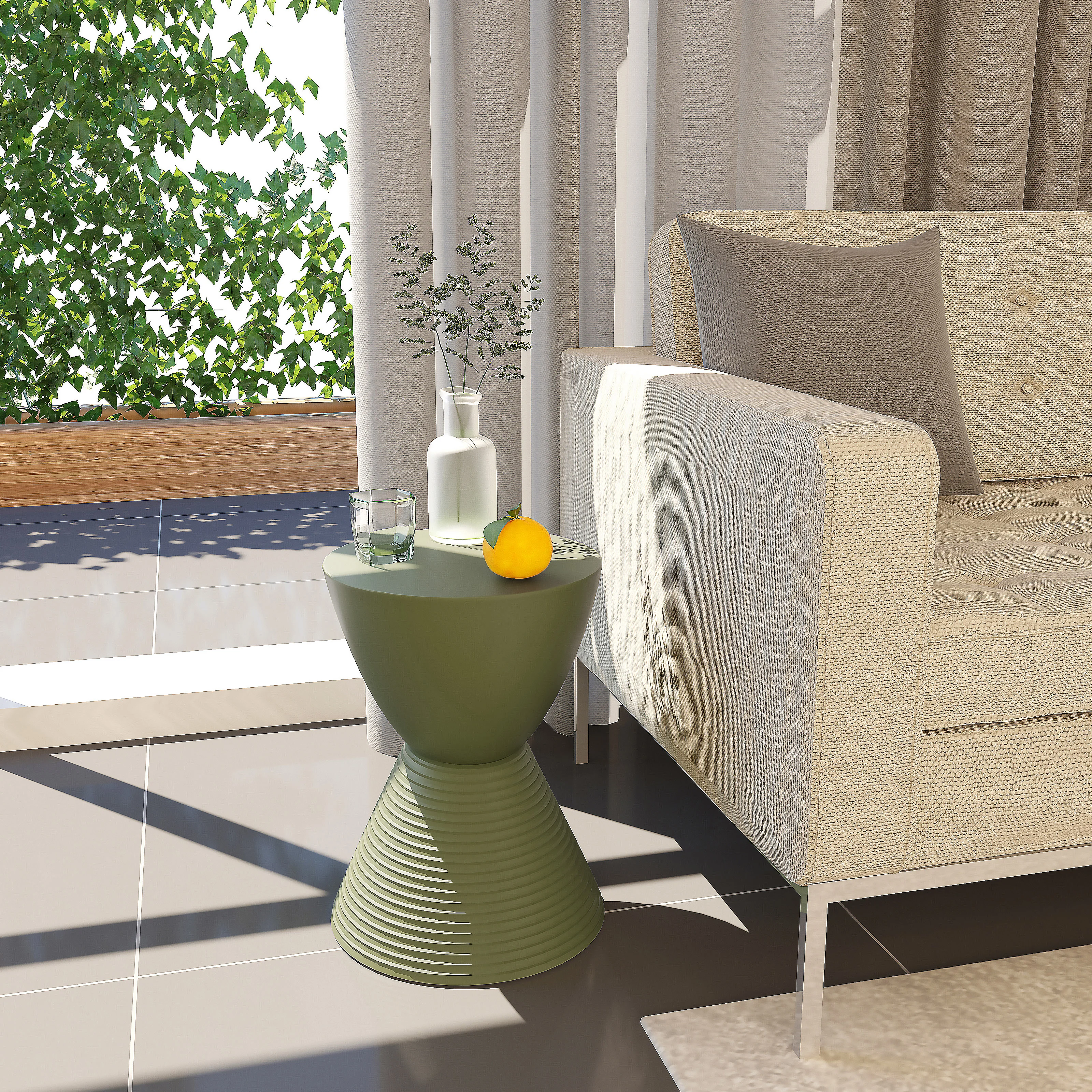 Modern Round  Boyd Side Table