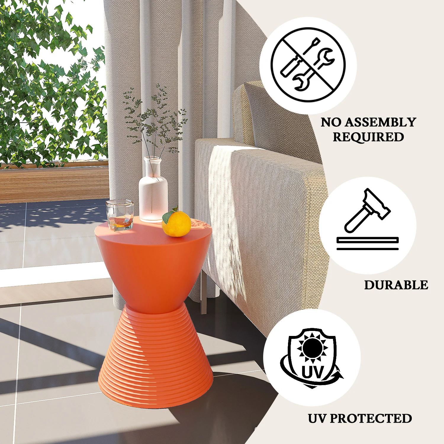 Modern Round  Boyd Side Table