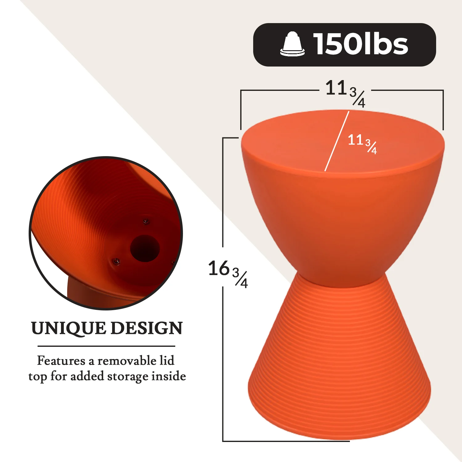 Modern Round  Boyd Side Table