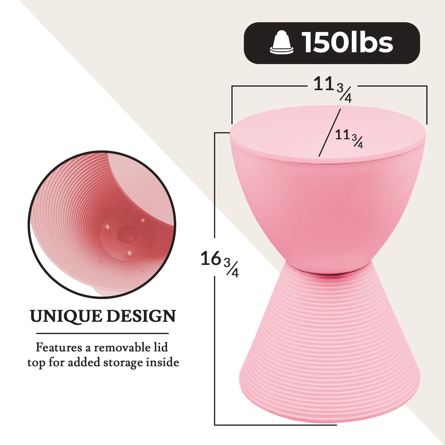 Modern Round  Boyd Side Table