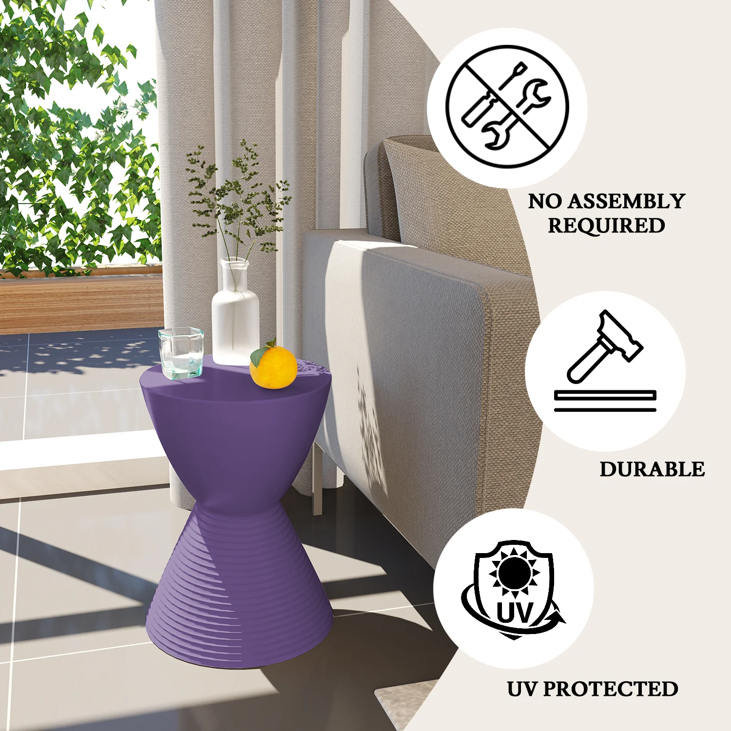 Modern Round  Boyd Side Table