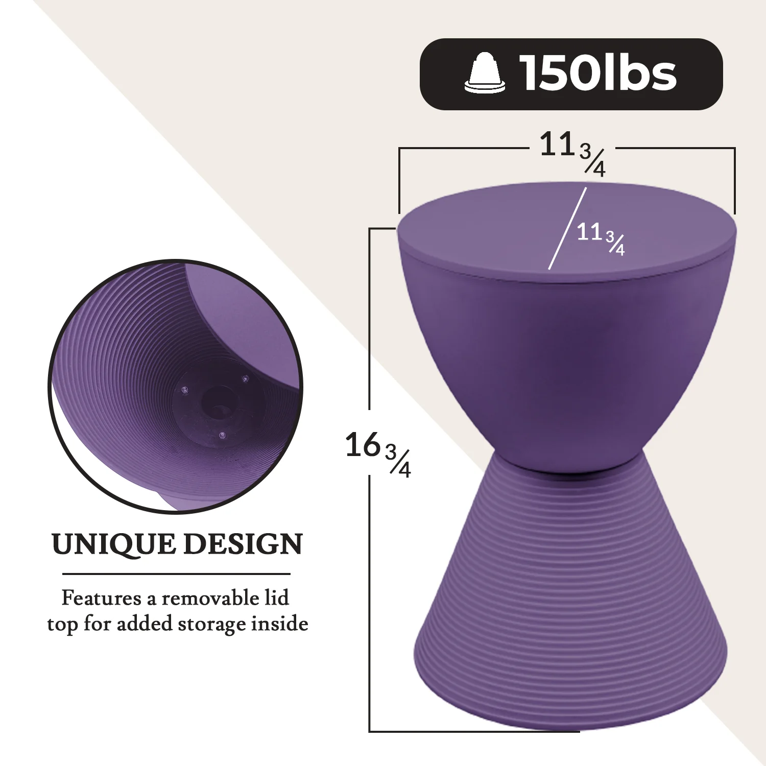 Modern Round  Boyd Side Table