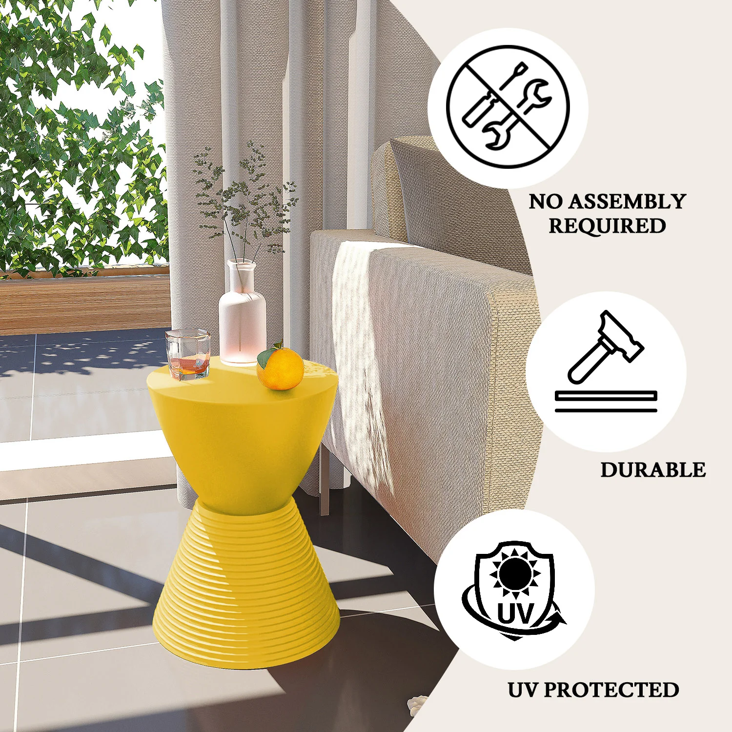 Modern Round  Boyd Side Table