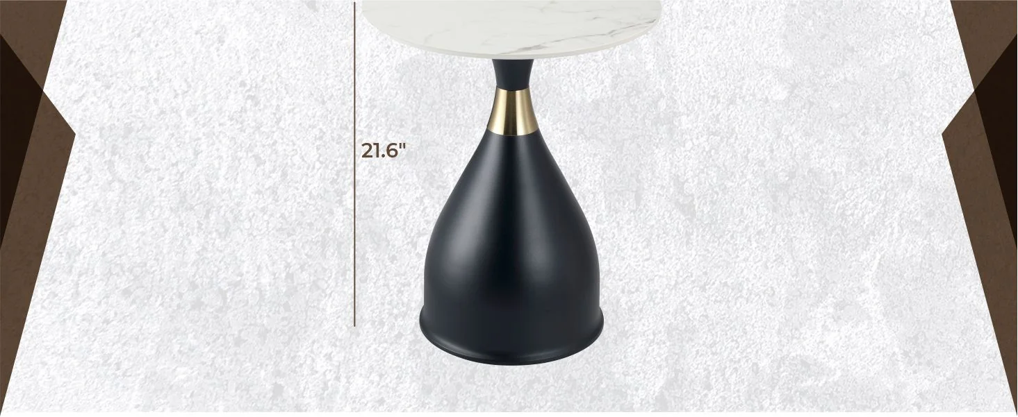 Bento Collection Modern End Table In Black