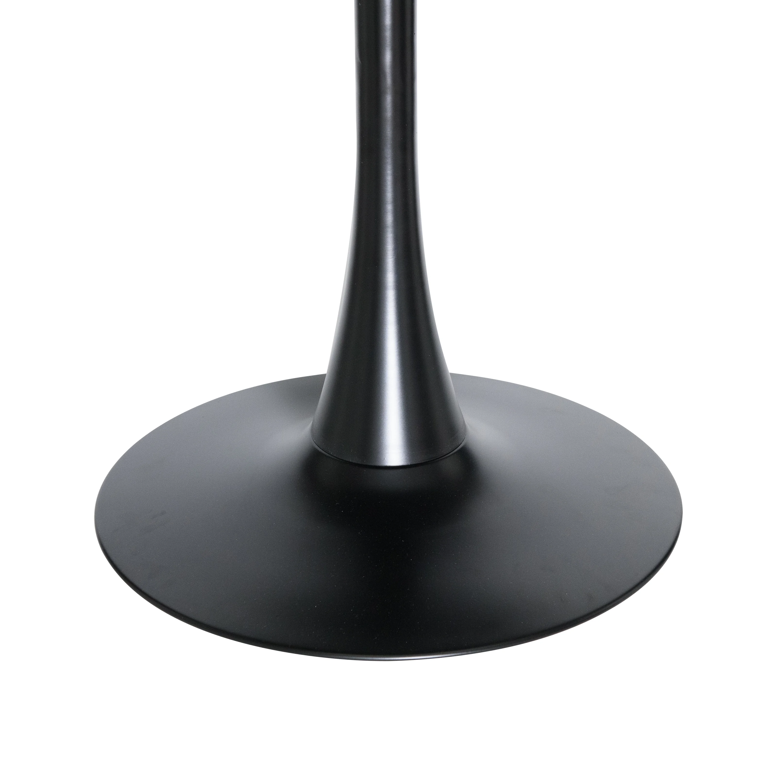 Bristol Dining table, Black Base with 27 Round Light Natural MDF top