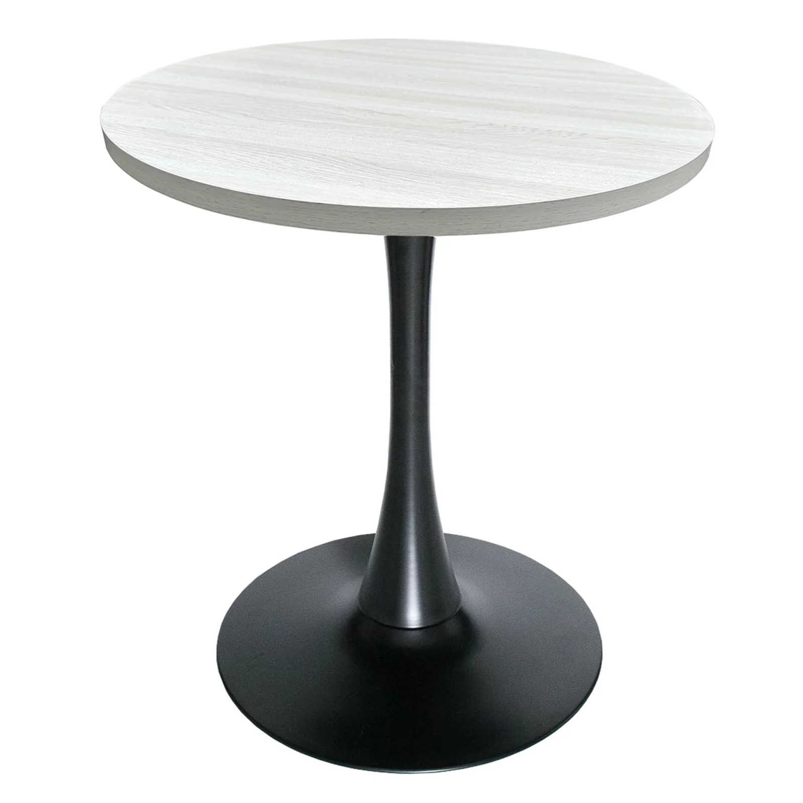 Bristol Dining table, Black Base with 27 Round Light Natural MDF top