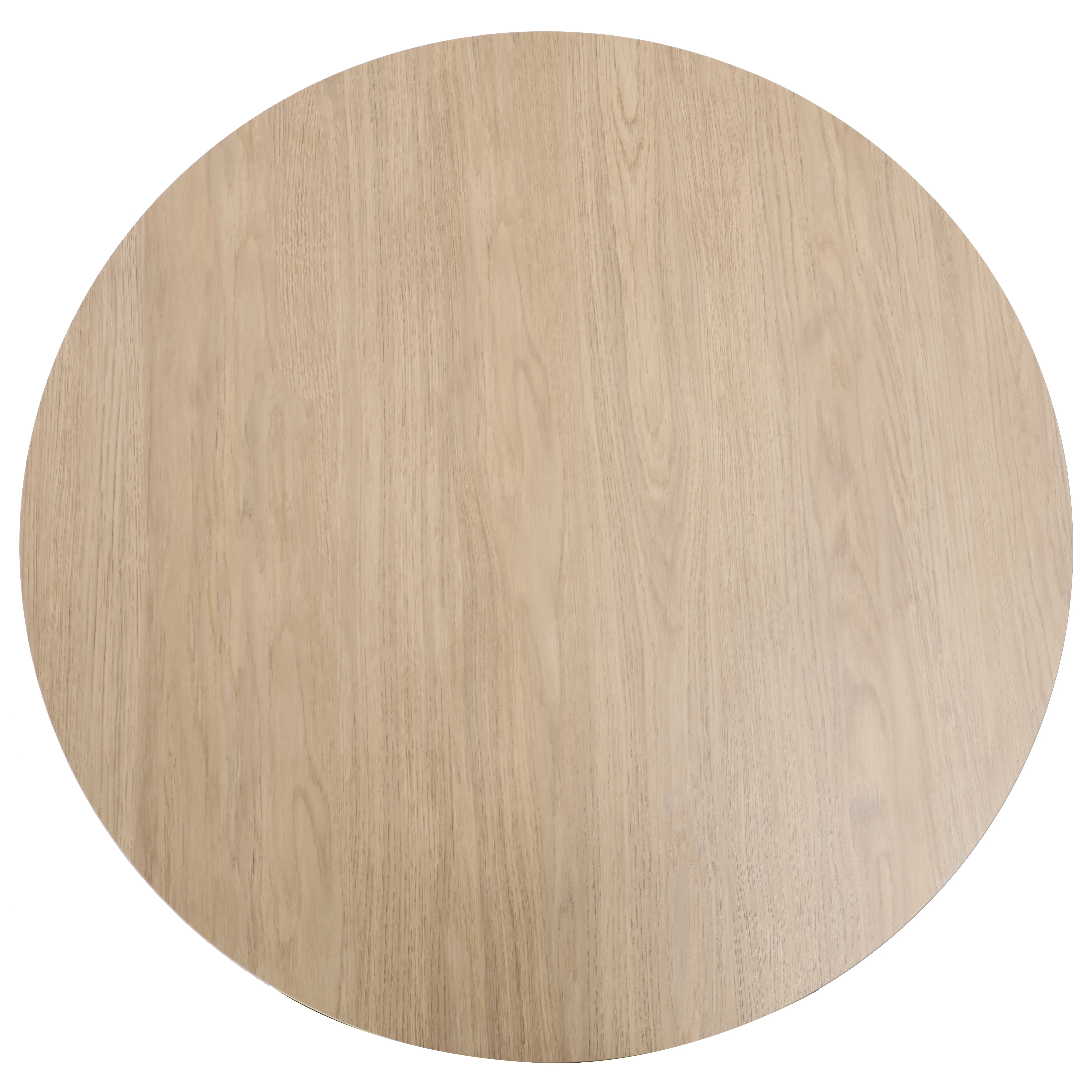 Bristol 35" Round Dining Table Wood Transfer Natural Base with MDF Natural Wood Top