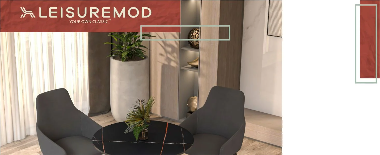 Bristol 27 round dining table White base with Black Sintered stone Top