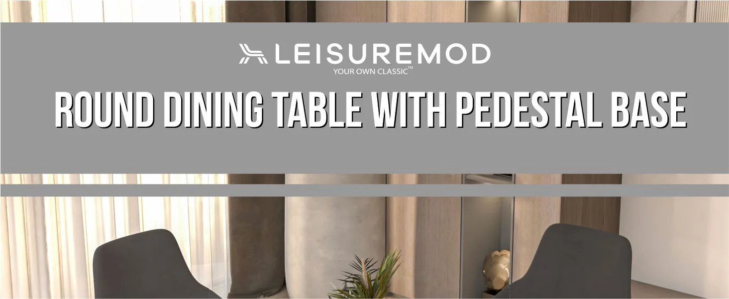 Bristol 31" round dining table White base with Black Sintered stone Top